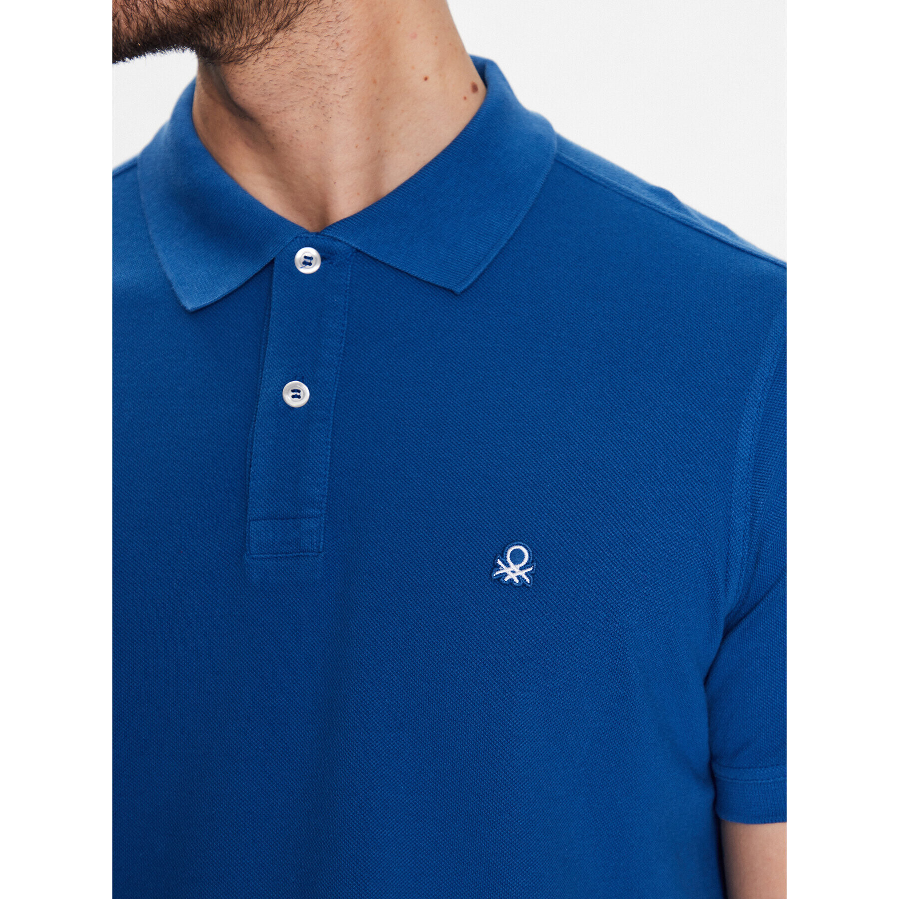 United Colors Of Benetton Polo majica 3089J3179 Modra Regular Fit - Pepit.si