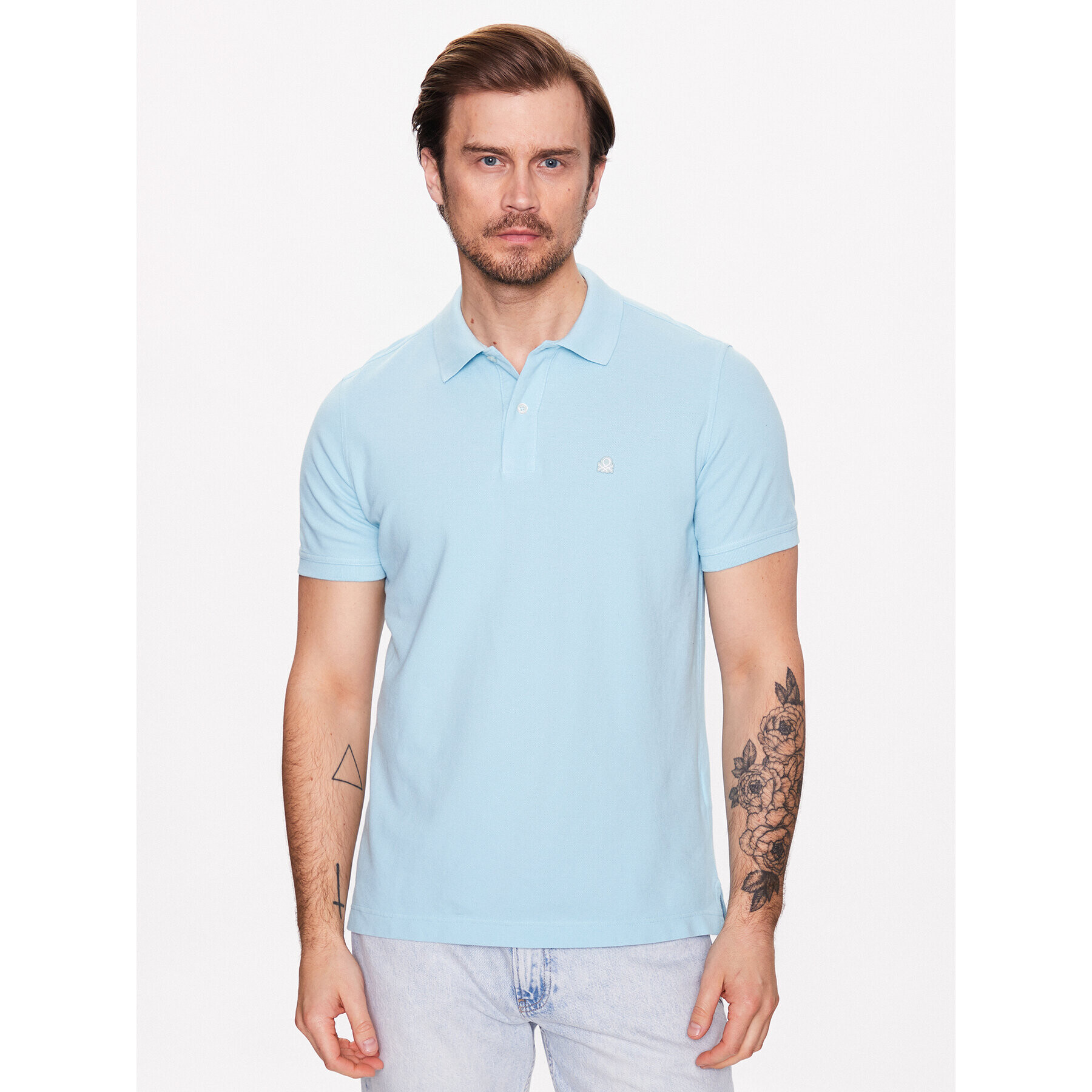 United Colors Of Benetton Polo majica 3089J3179 Modra Regular Fit - Pepit.si