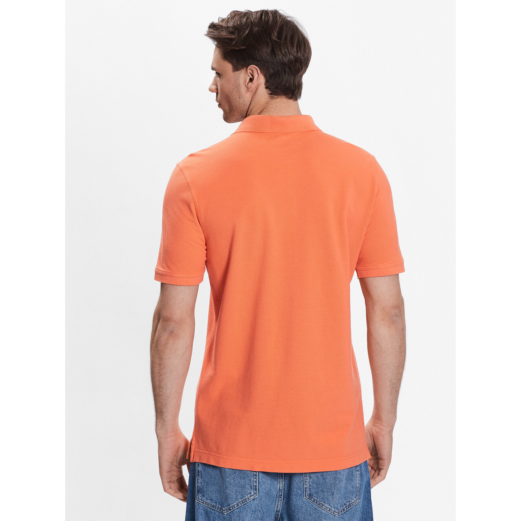 United Colors Of Benetton Polo majica 3089J3179 Oranžna Regular Fit - Pepit.si