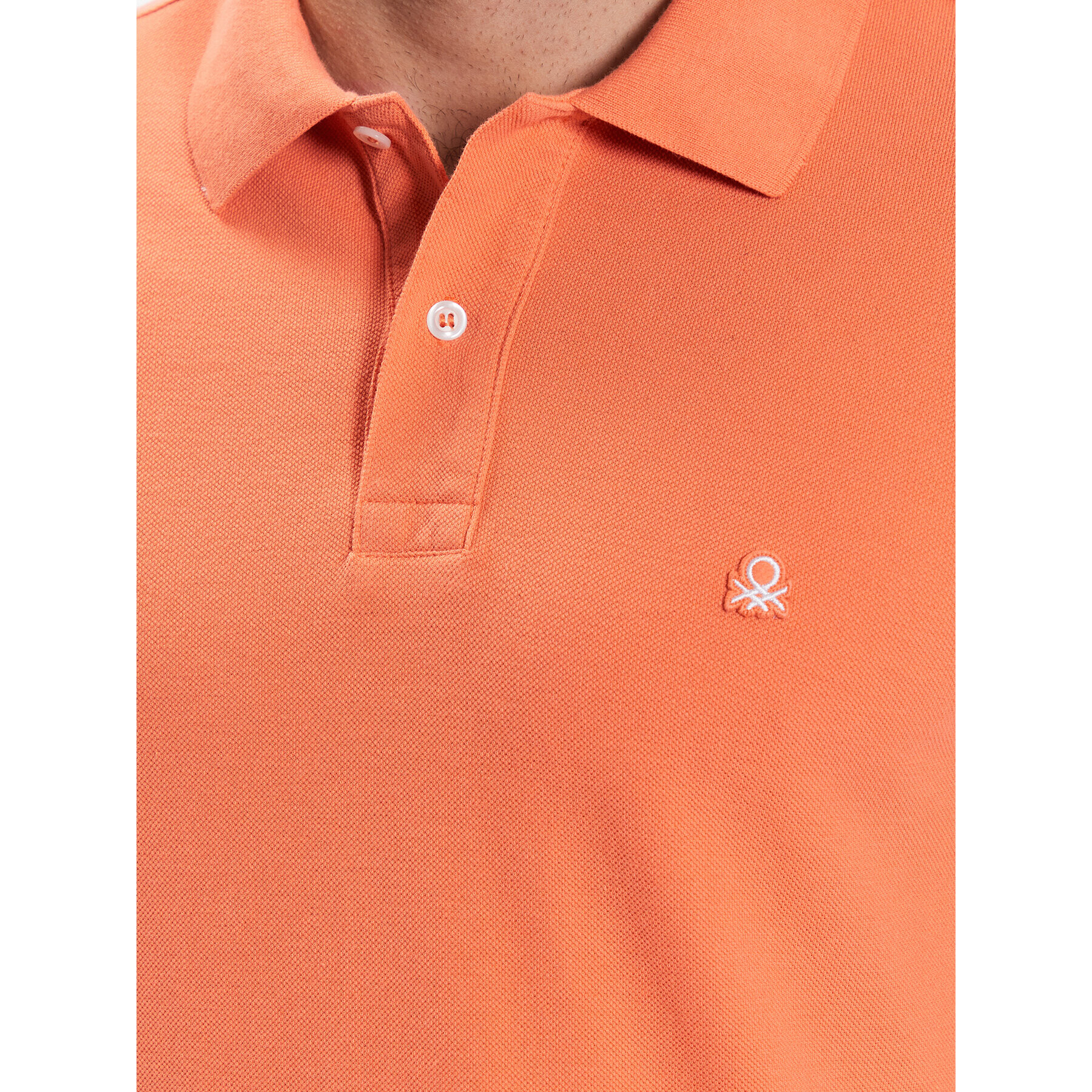 United Colors Of Benetton Polo majica 3089J3179 Oranžna Regular Fit - Pepit.si