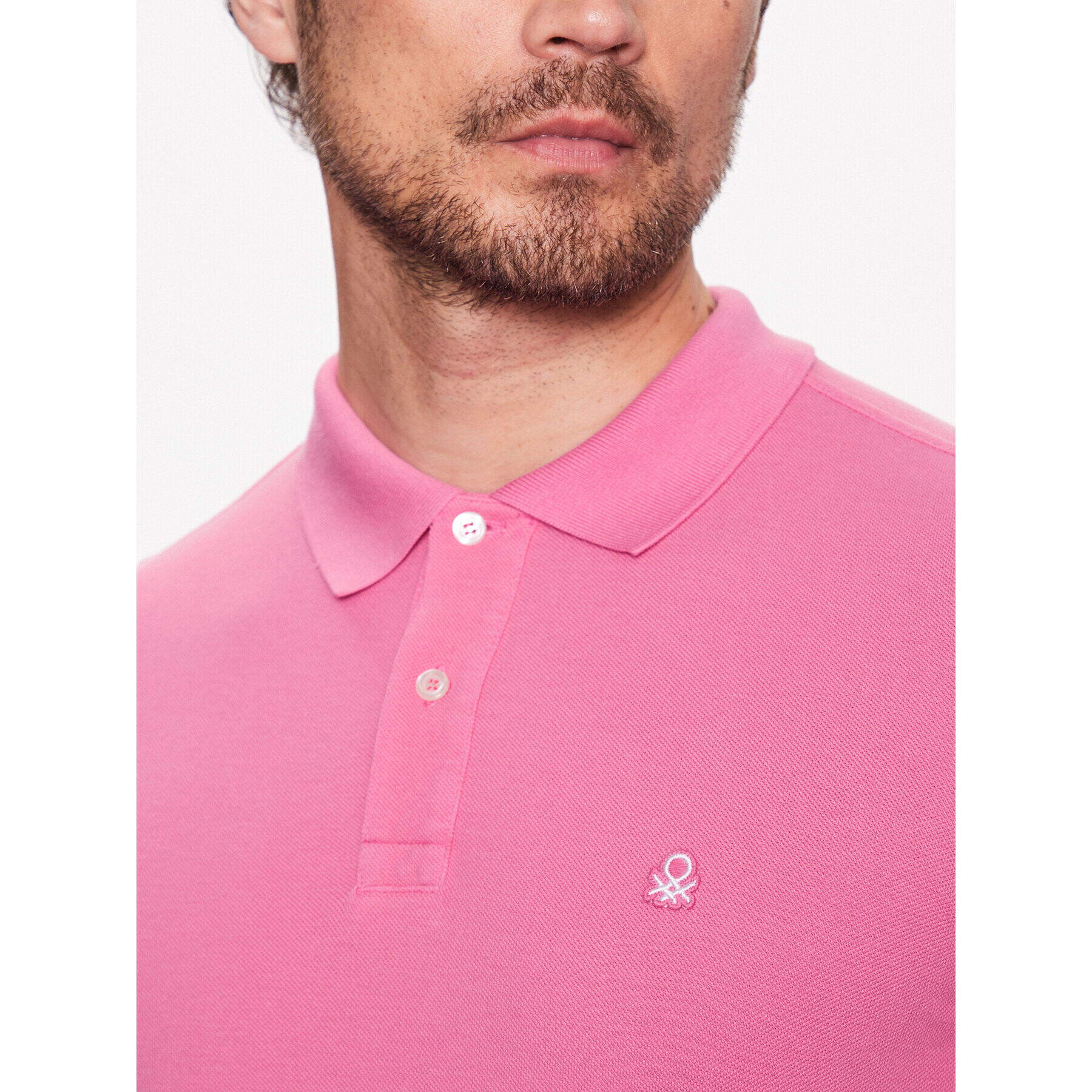 United Colors Of Benetton Polo majica 3089J3179 Roza Regular Fit - Pepit.si