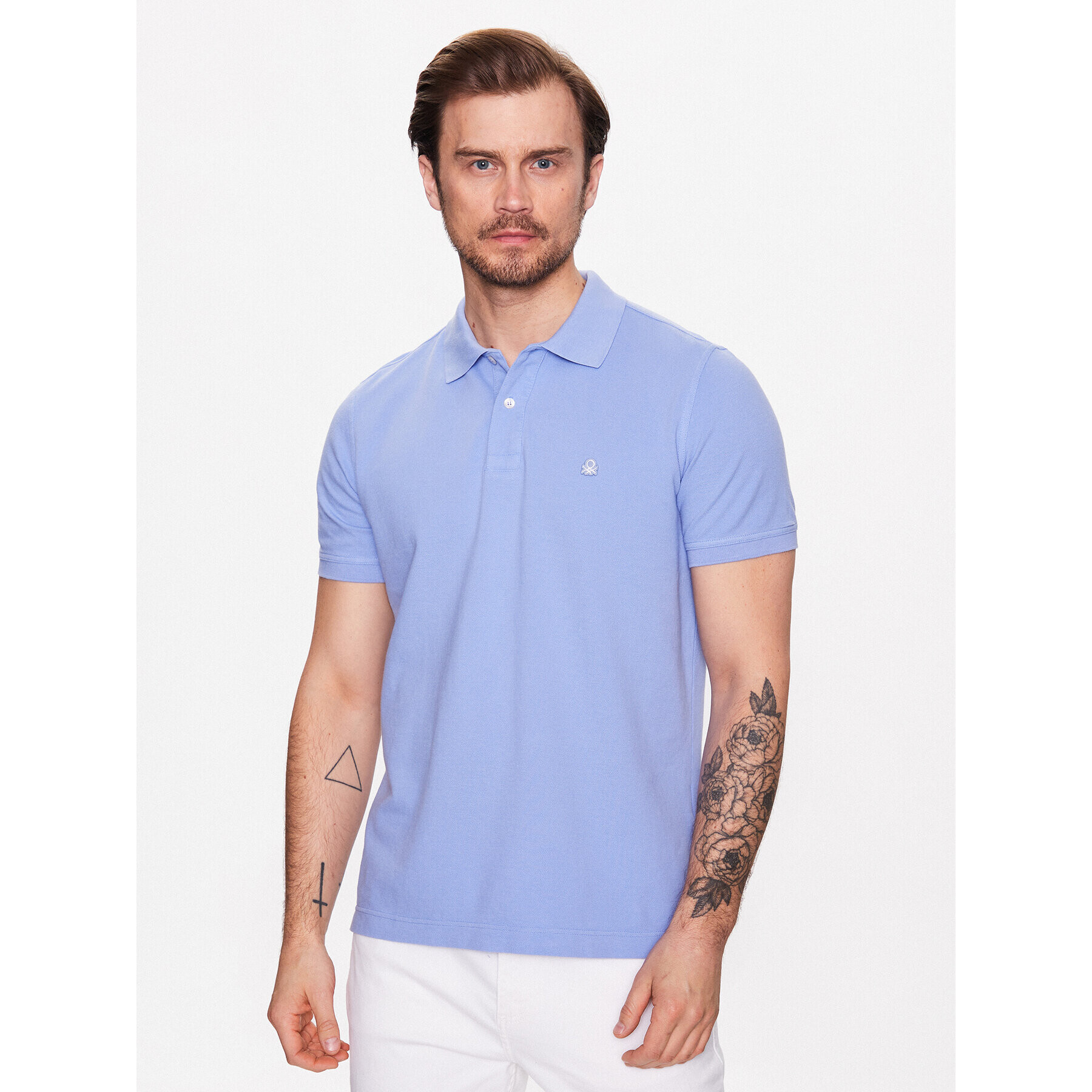 United Colors Of Benetton Polo majica 3089J3179 Vijolična Regular Fit - Pepit.si