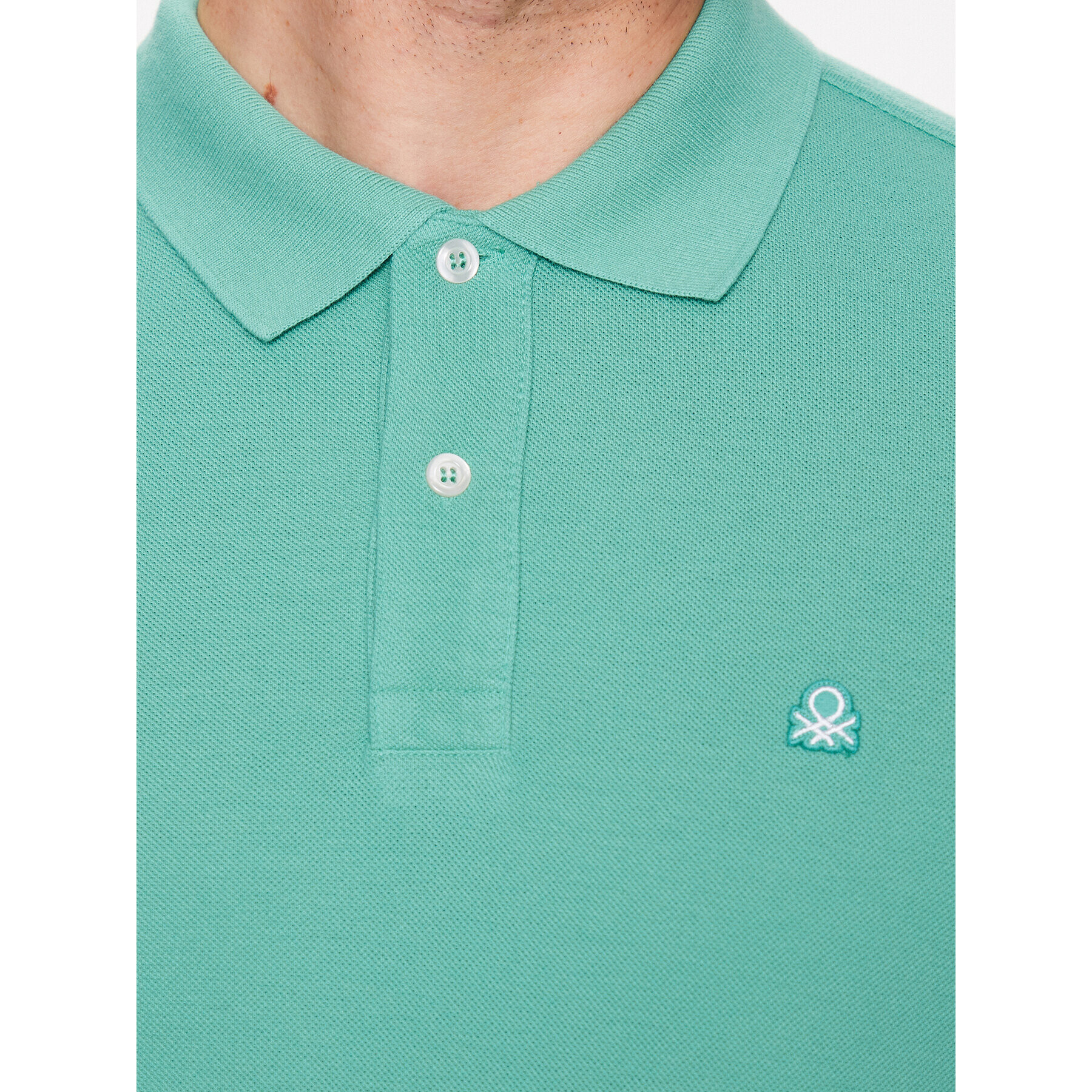 United Colors Of Benetton Polo majica 3089J3179 Zelena Regular Fit - Pepit.si