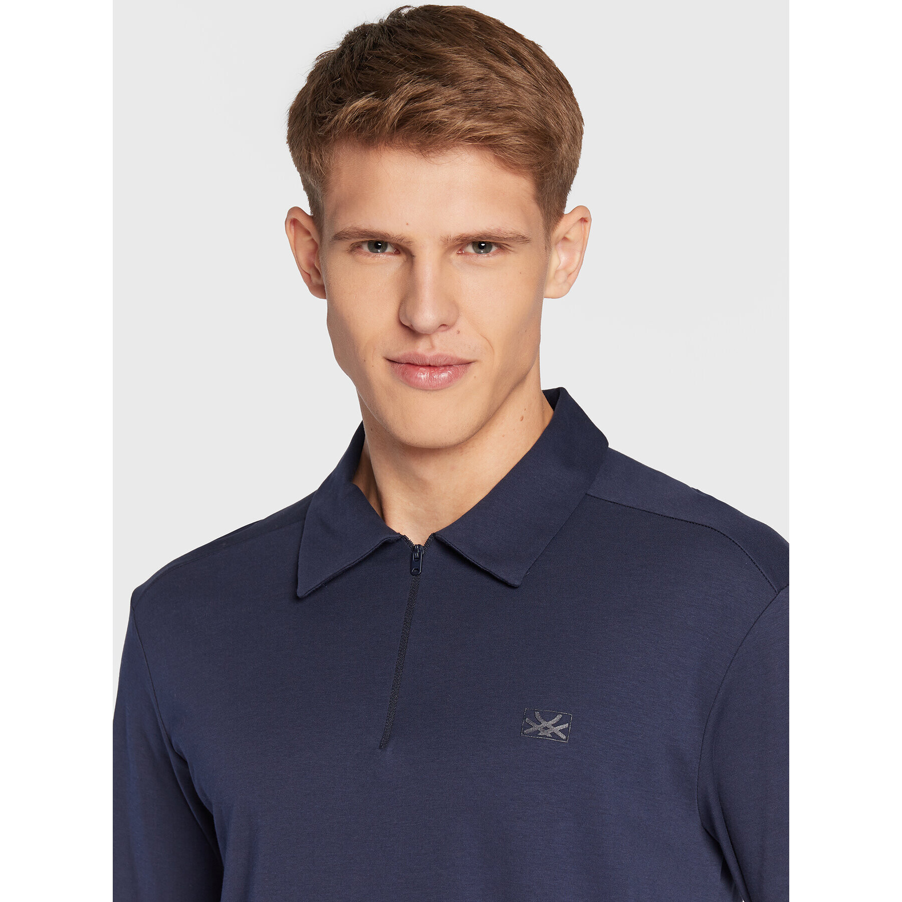 United Colors Of Benetton Polo majica 3JWDU300J Mornarsko modra Regular Fit - Pepit.si