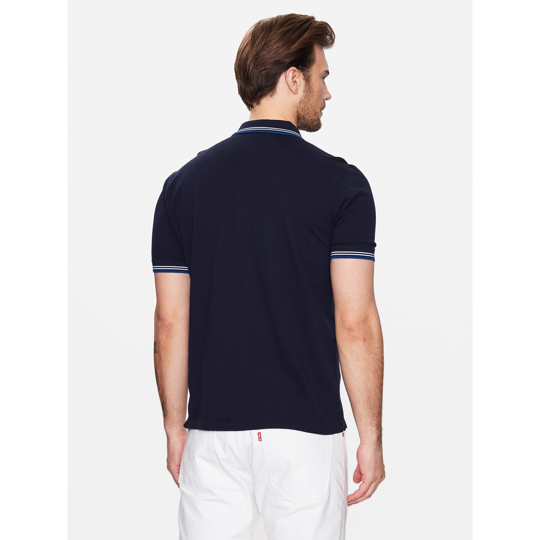 United Colors Of Benetton Polo majica 3WG9J3181 Mornarsko modra Regular Fit - Pepit.si