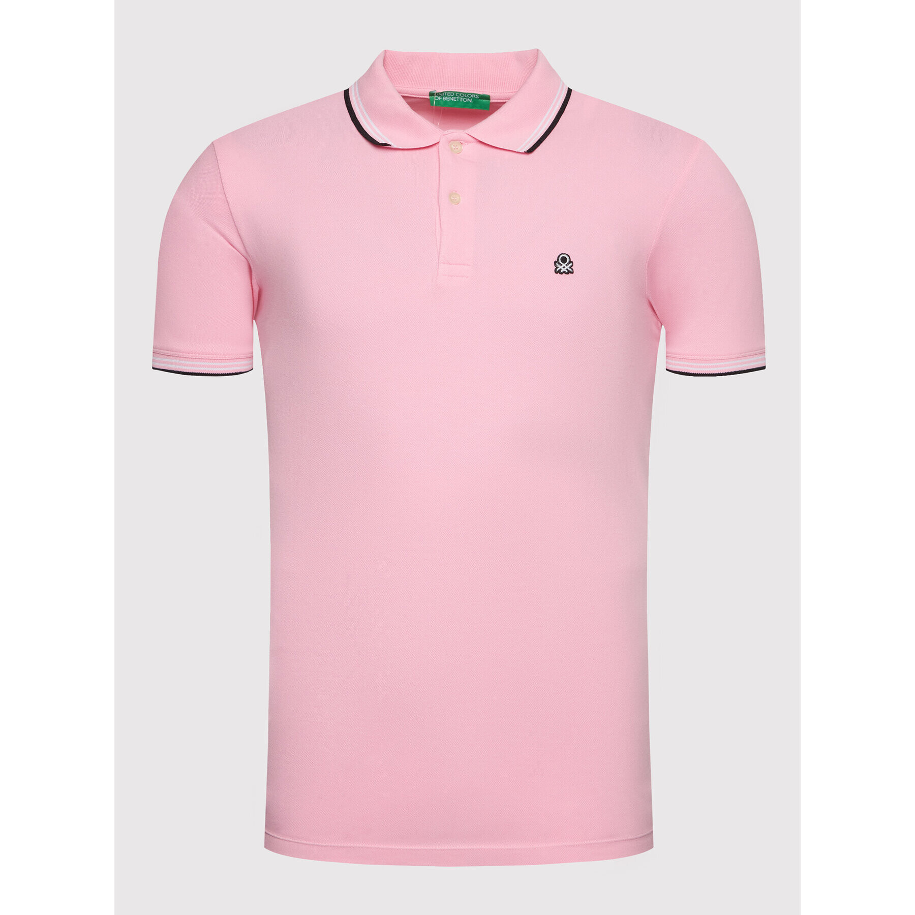 United Colors Of Benetton Polo majica 3WG9J3181 Roza Regular Fit - Pepit.si