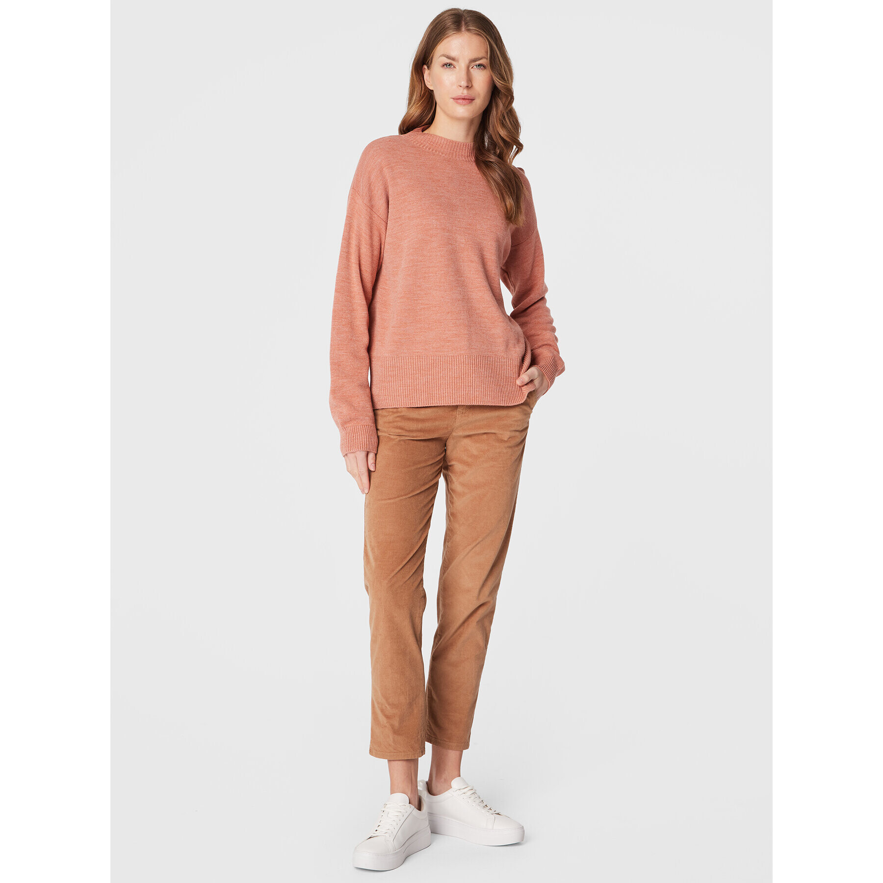 United Colors Of Benetton Pulover 103FE200L Roza Relaxed Fit - Pepit.si