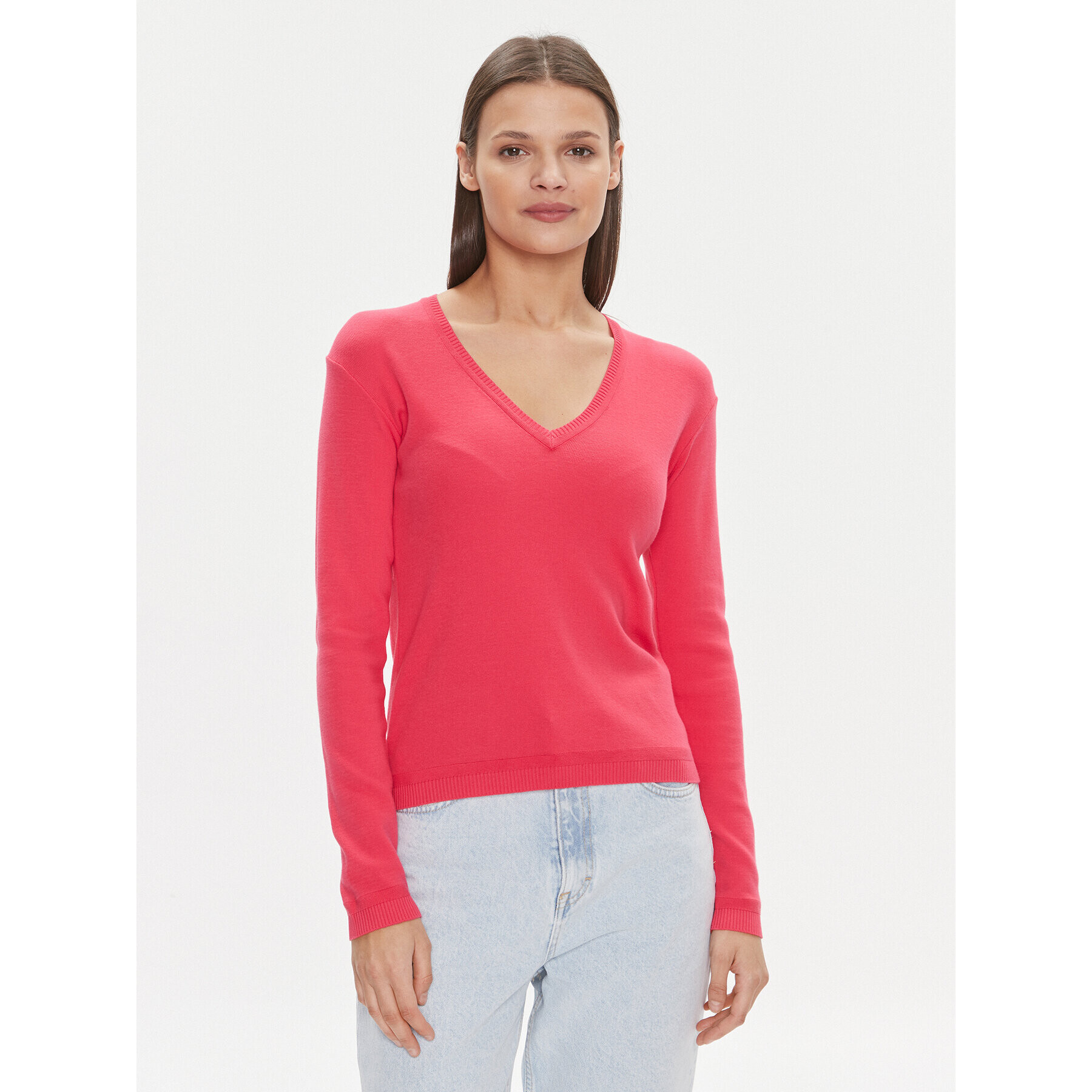 United Colors Of Benetton Pulover 1091D4625 Roza Regular Fit - Pepit.si