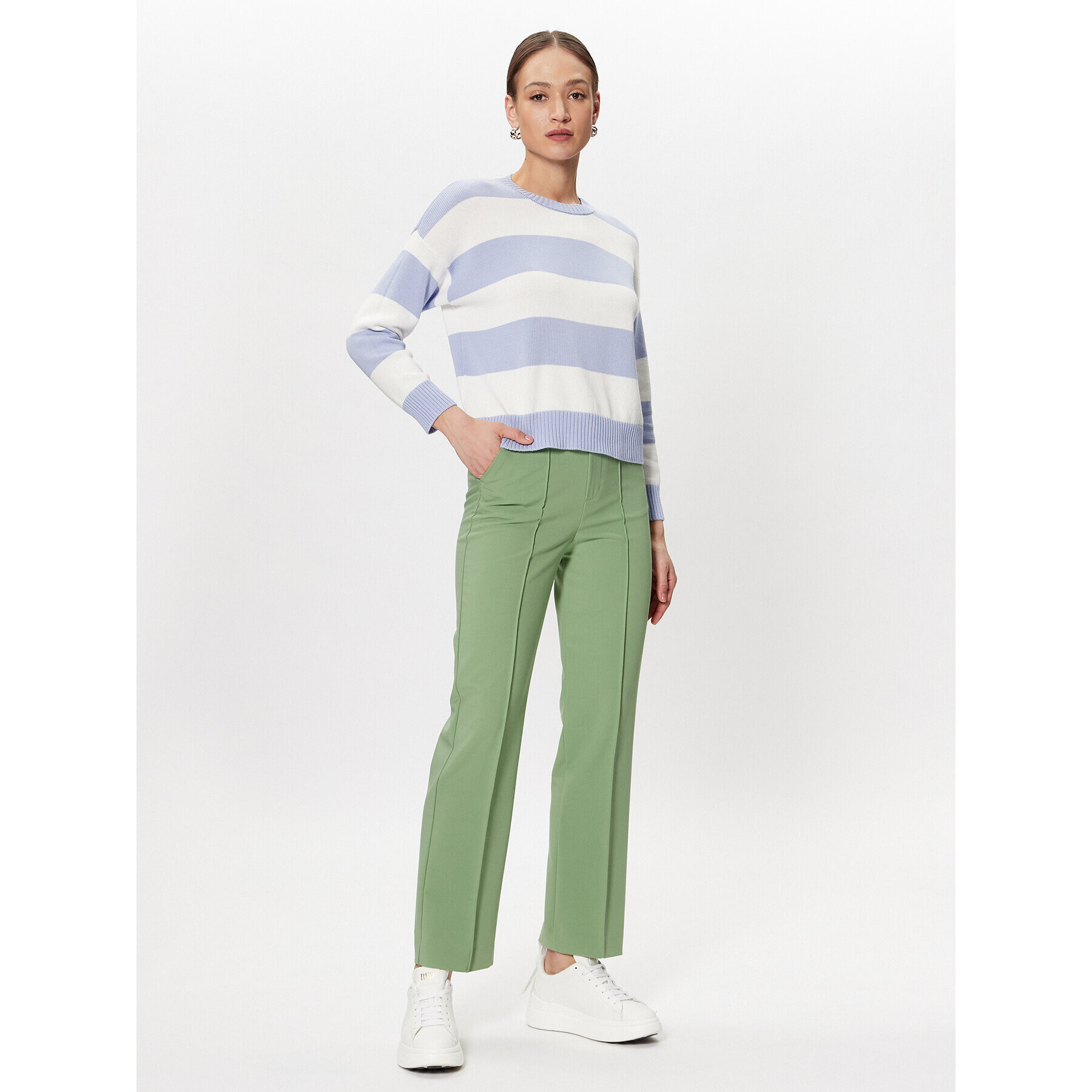 United Colors Of Benetton Pulover 1494E105J Vijolična Boxy Fit - Pepit.si