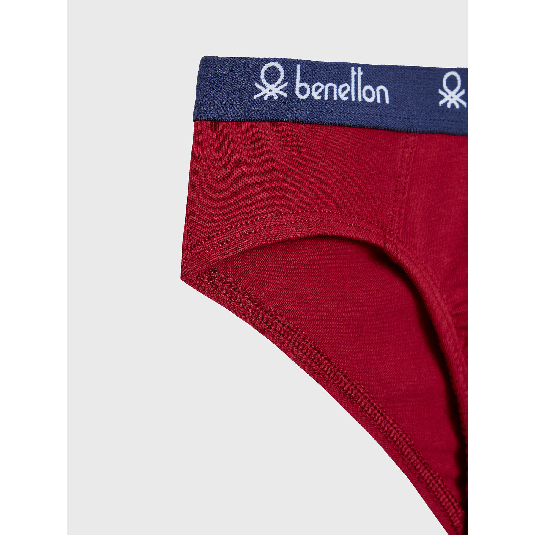 United Colors Of Benetton Set 2 parov spodnjic 3MC10S484 Bordo rdeča - Pepit.si