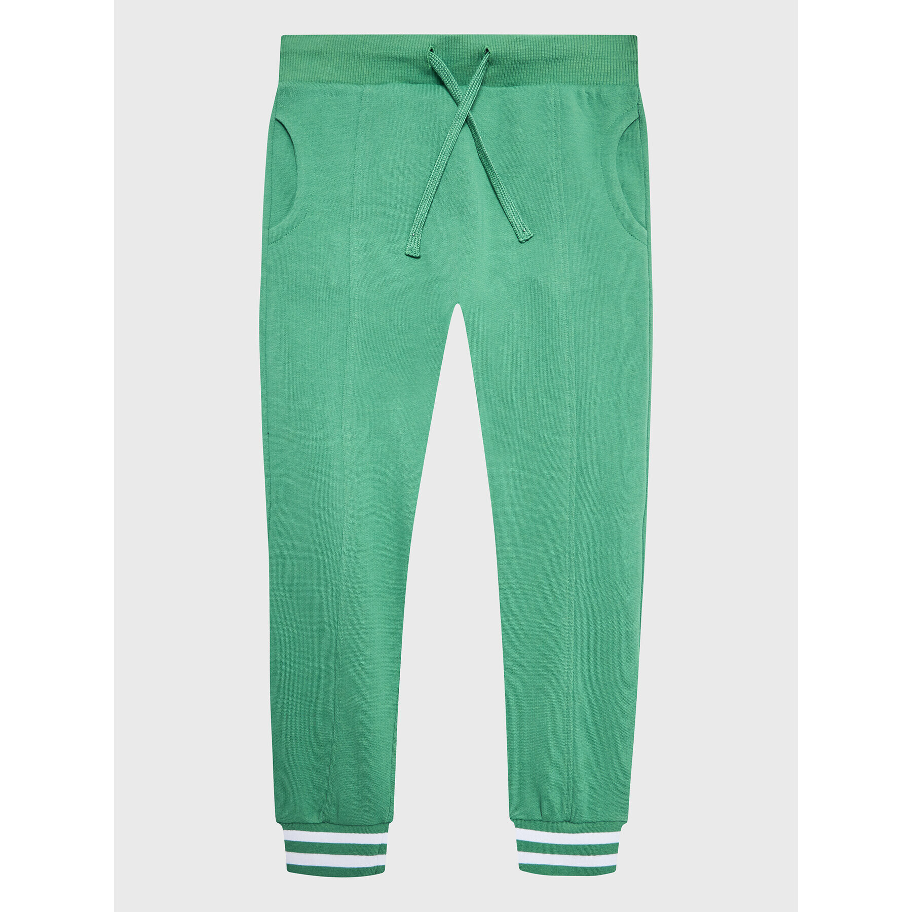 United Colors Of Benetton Spodnji del trenirke 3J68CF02Q Zelena Regular Fit - Pepit.si