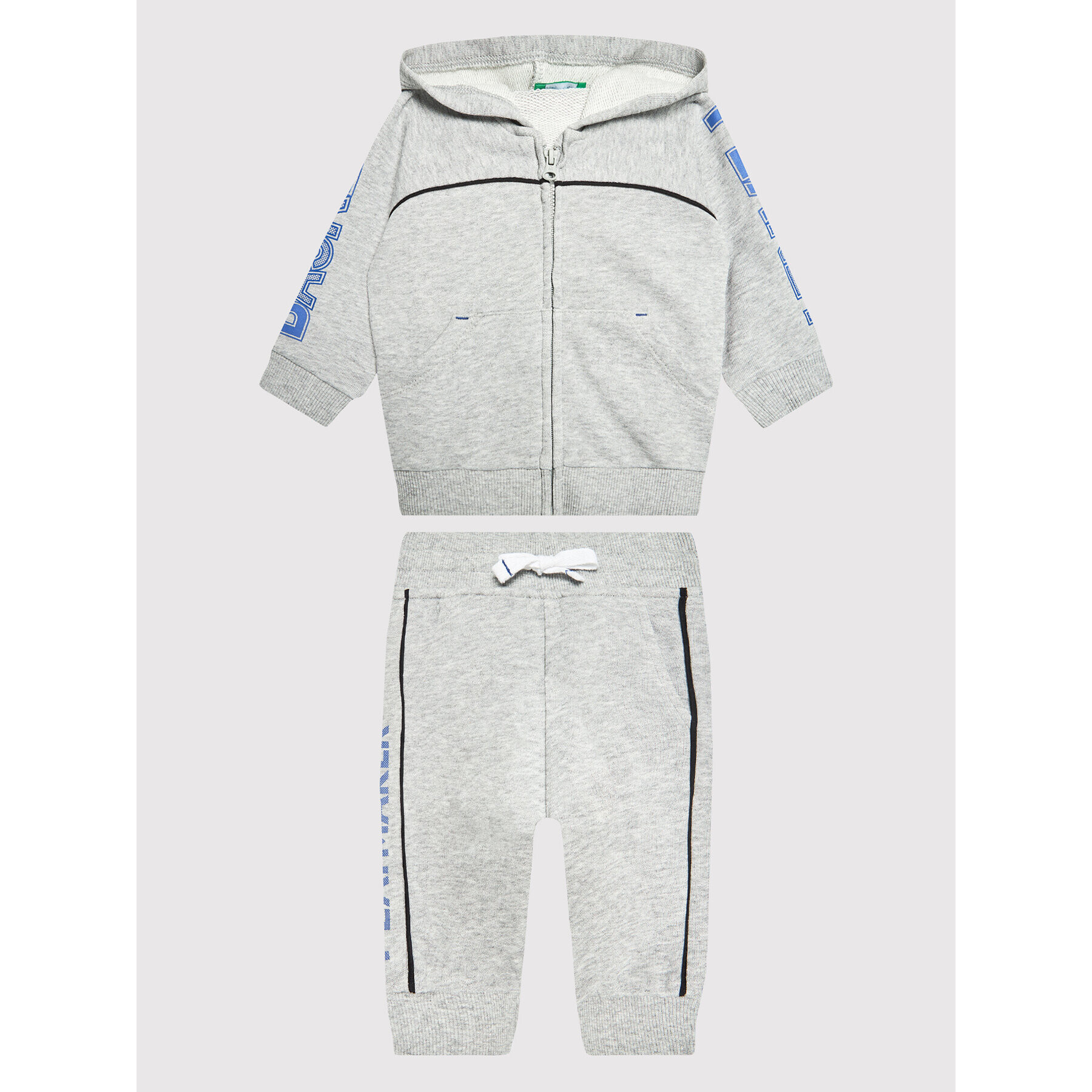 United Colors Of Benetton Spodnji del trenirke 3J68I0267 Siva Regular Fit - Pepit.si