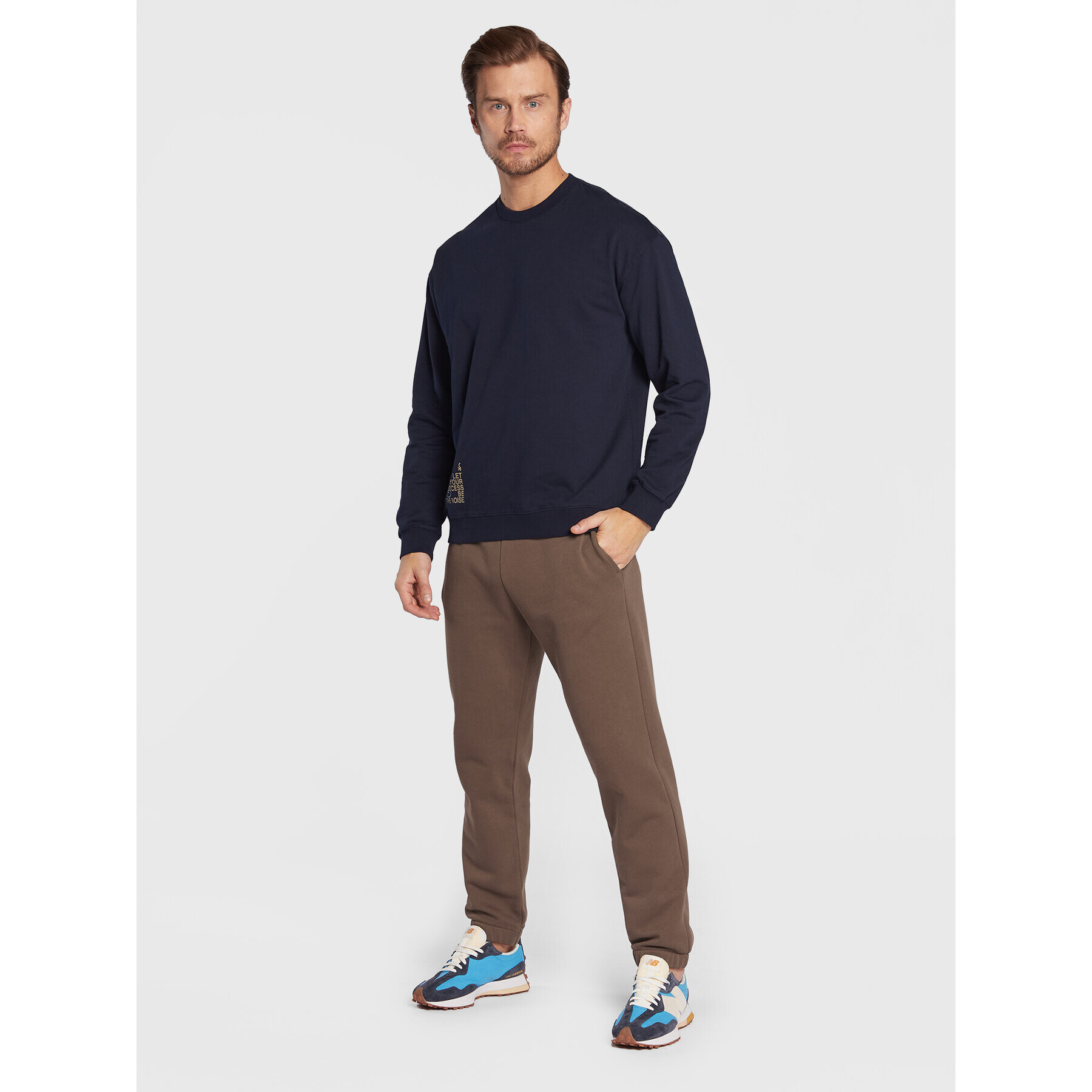 United Colors Of Benetton Spodnji del trenirke 3J73UF00E Rjava Relaxed Fit - Pepit.si