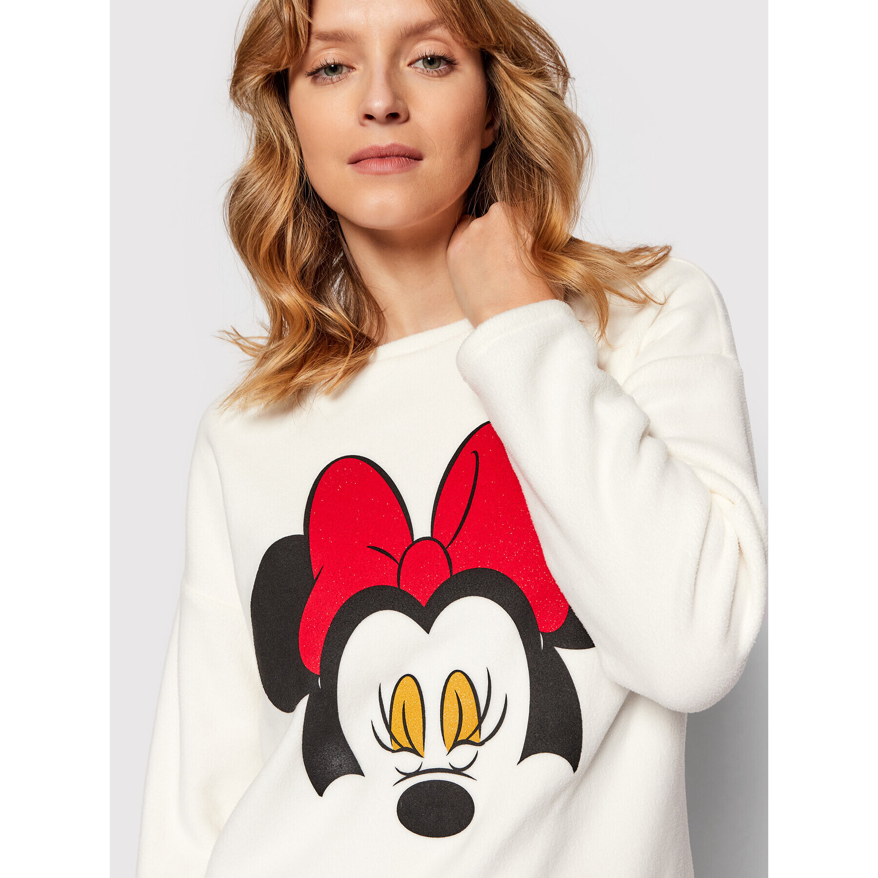 United Colors Of Benetton Zgornji del pižame DISNEY 3F7B3M004 Bež Regular Fit - Pepit.si