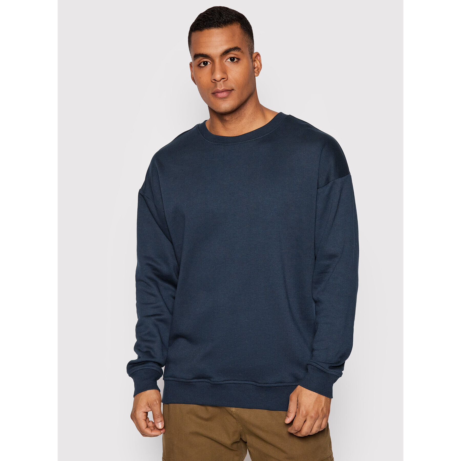 Urban Classics Jopa Crewneck TB1591 Mornarsko modra Regular Fit - Pepit.si