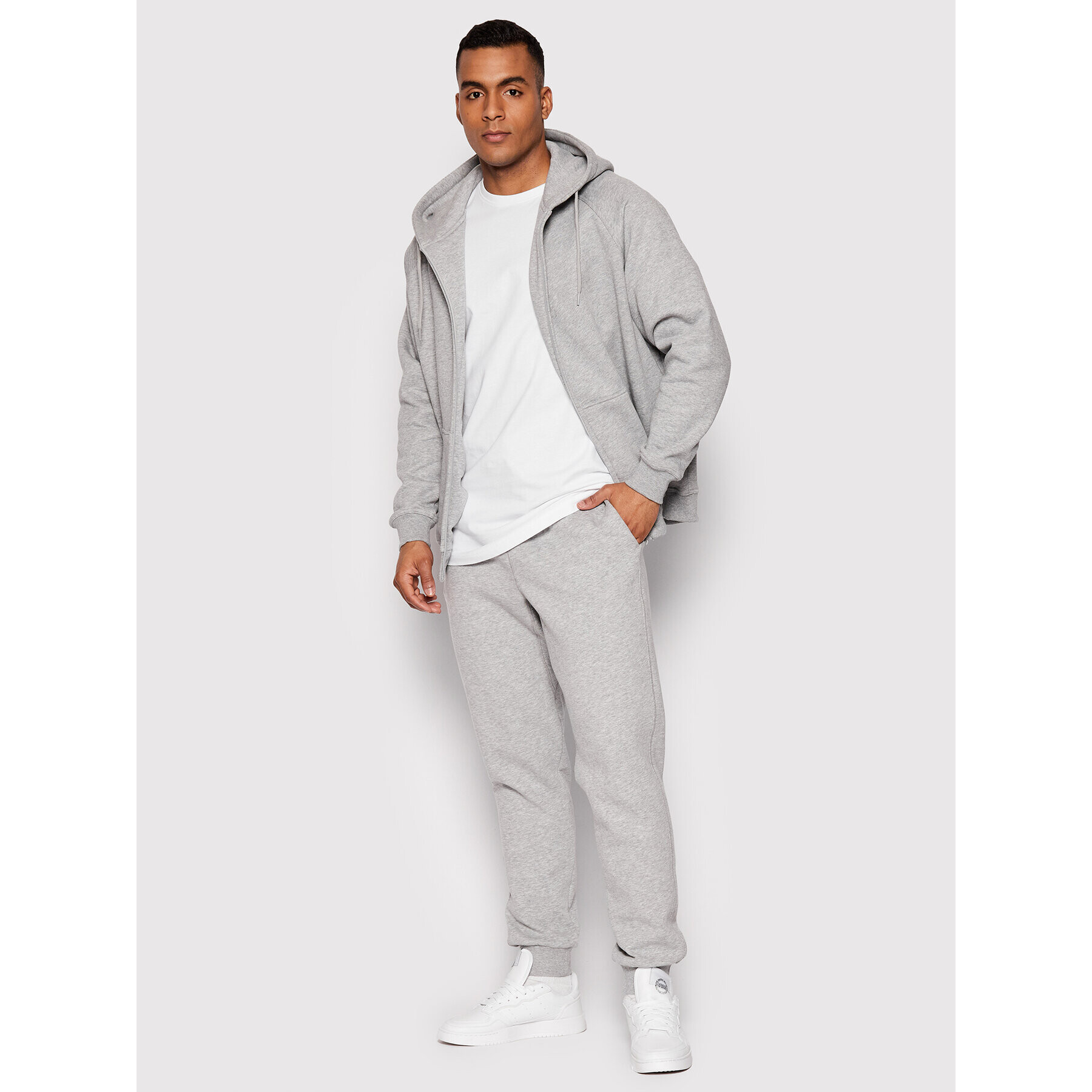 Urban Classics Jopa Zip TB014C Siva Regular Fit - Pepit.si