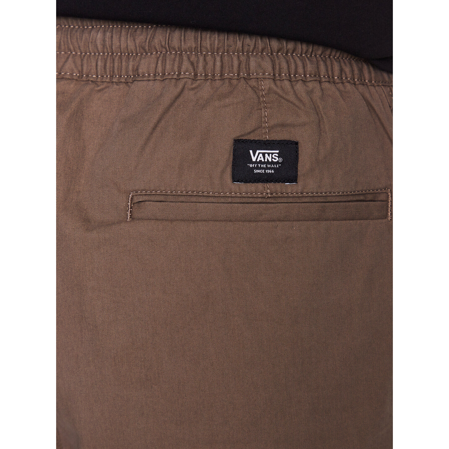 Vans Hlače iz tkanine Range Baggy VN00000D Khaki Relaxed Fit - Pepit.si