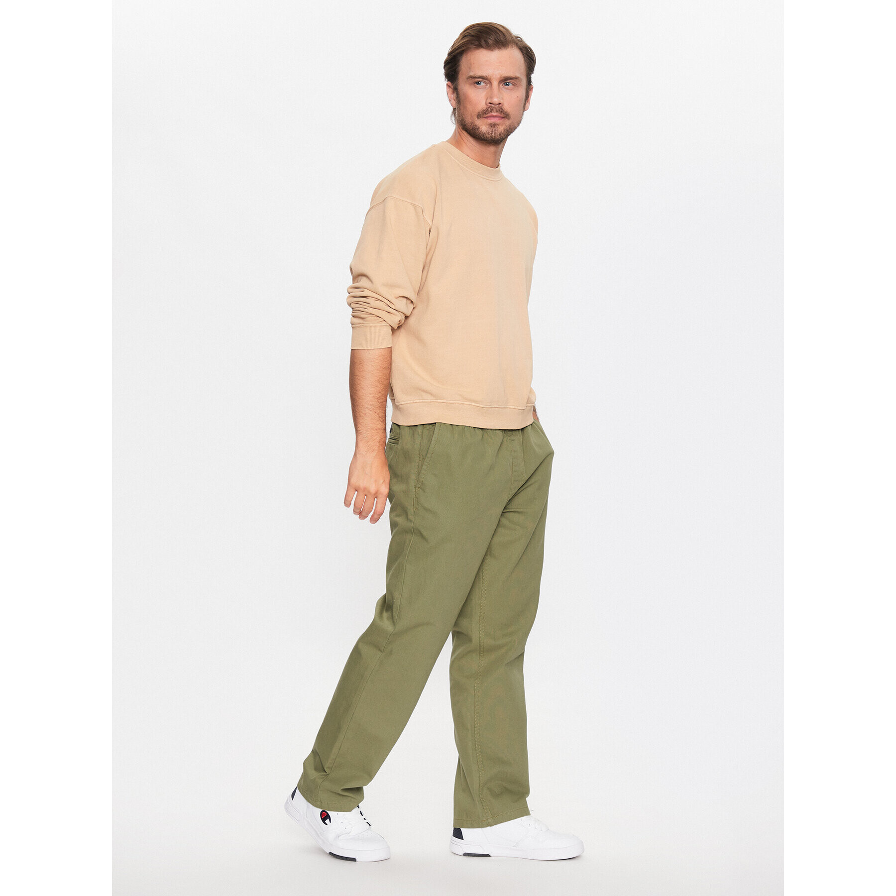 Vans Hlače iz tkanine Range Relaxed Climbing Pant VN0008N3 Zelena Relaxed Fit - Pepit.si