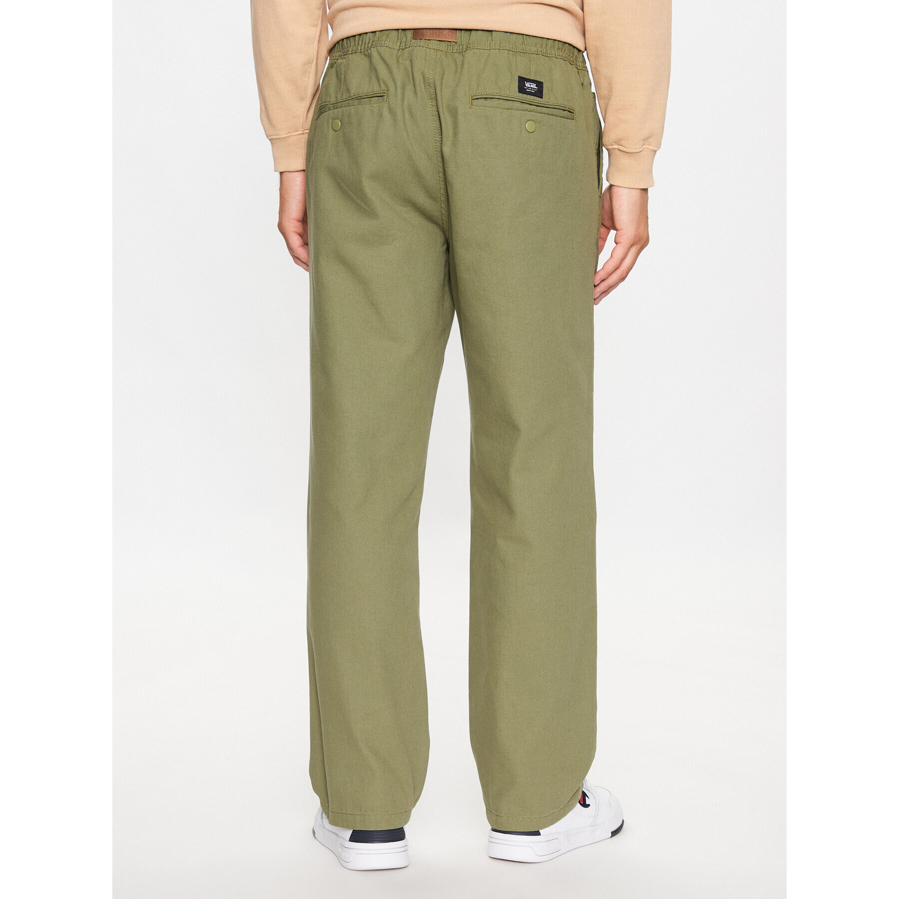 Vans Hlače iz tkanine Range Relaxed Climbing Pant VN0008N3 Zelena Relaxed Fit - Pepit.si