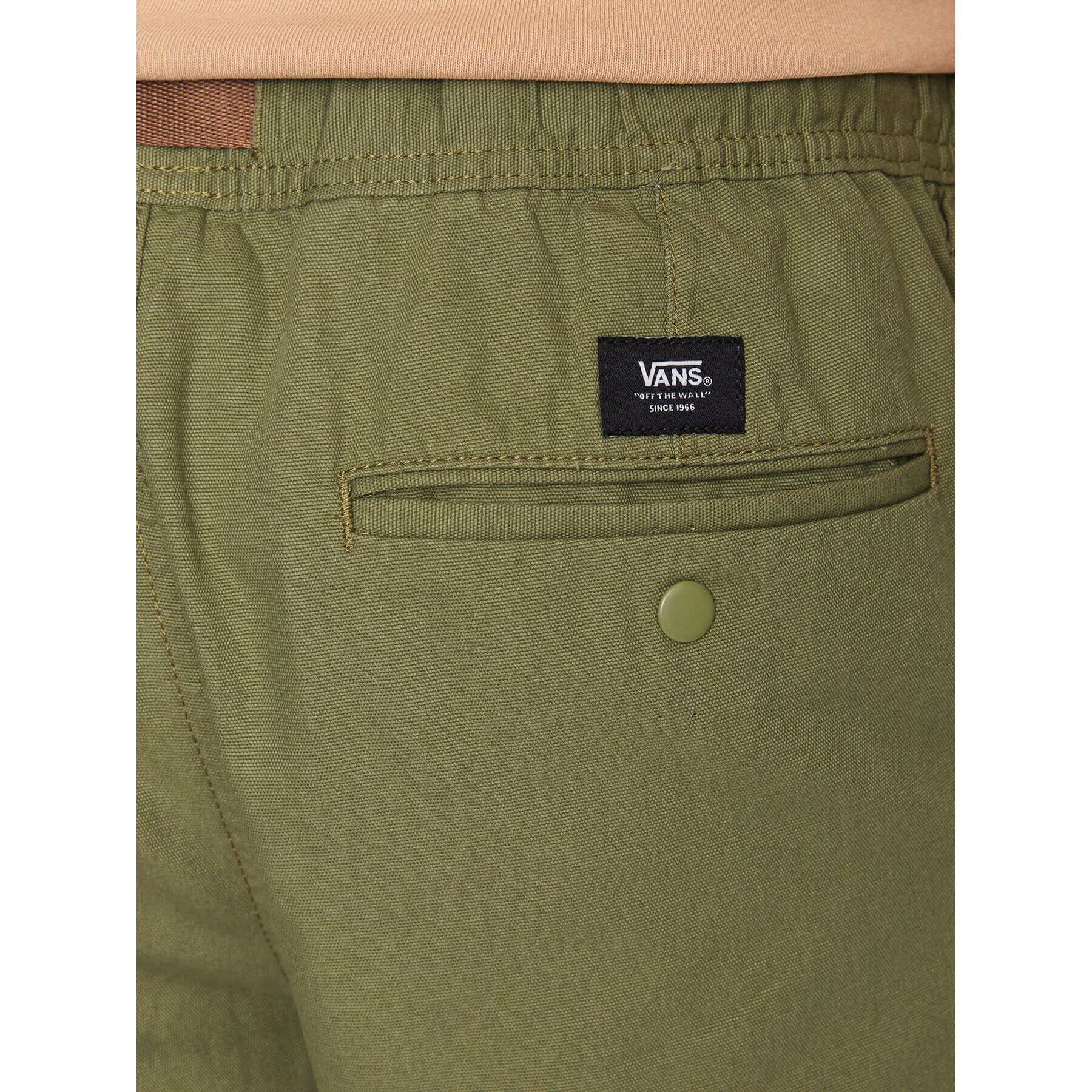 Vans Hlače iz tkanine Range Relaxed Climbing Pant VN0008N3 Zelena Relaxed Fit - Pepit.si