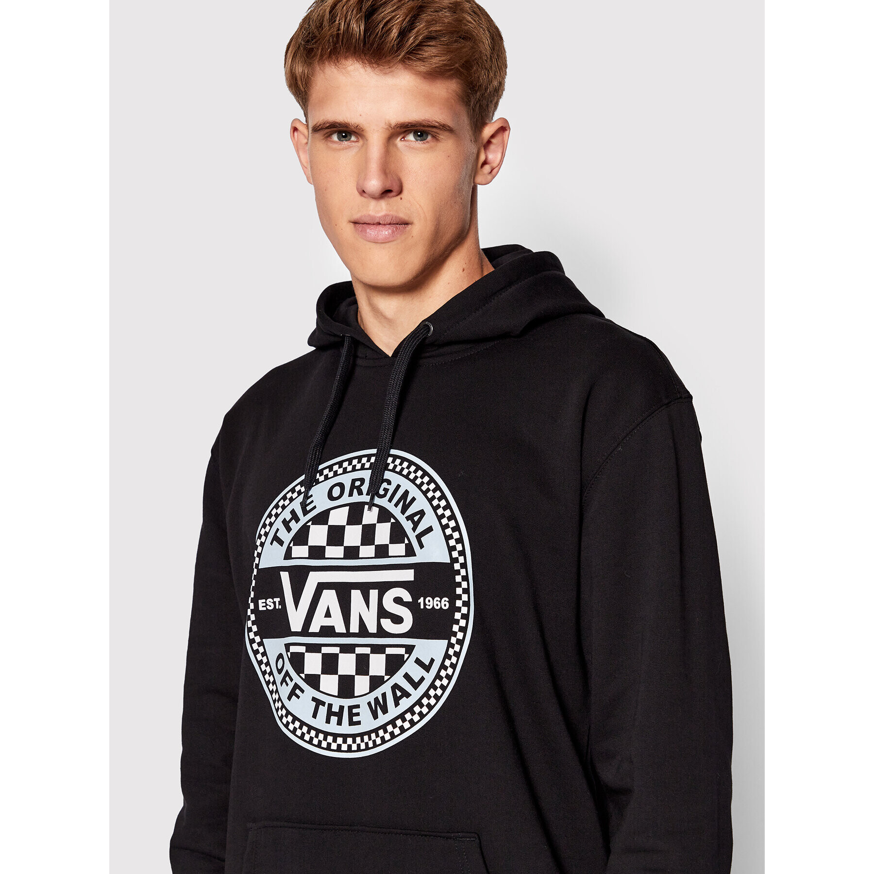 Vans Jopa Circled Checker VN0A7S8B Črna Regular Fit - Pepit.si