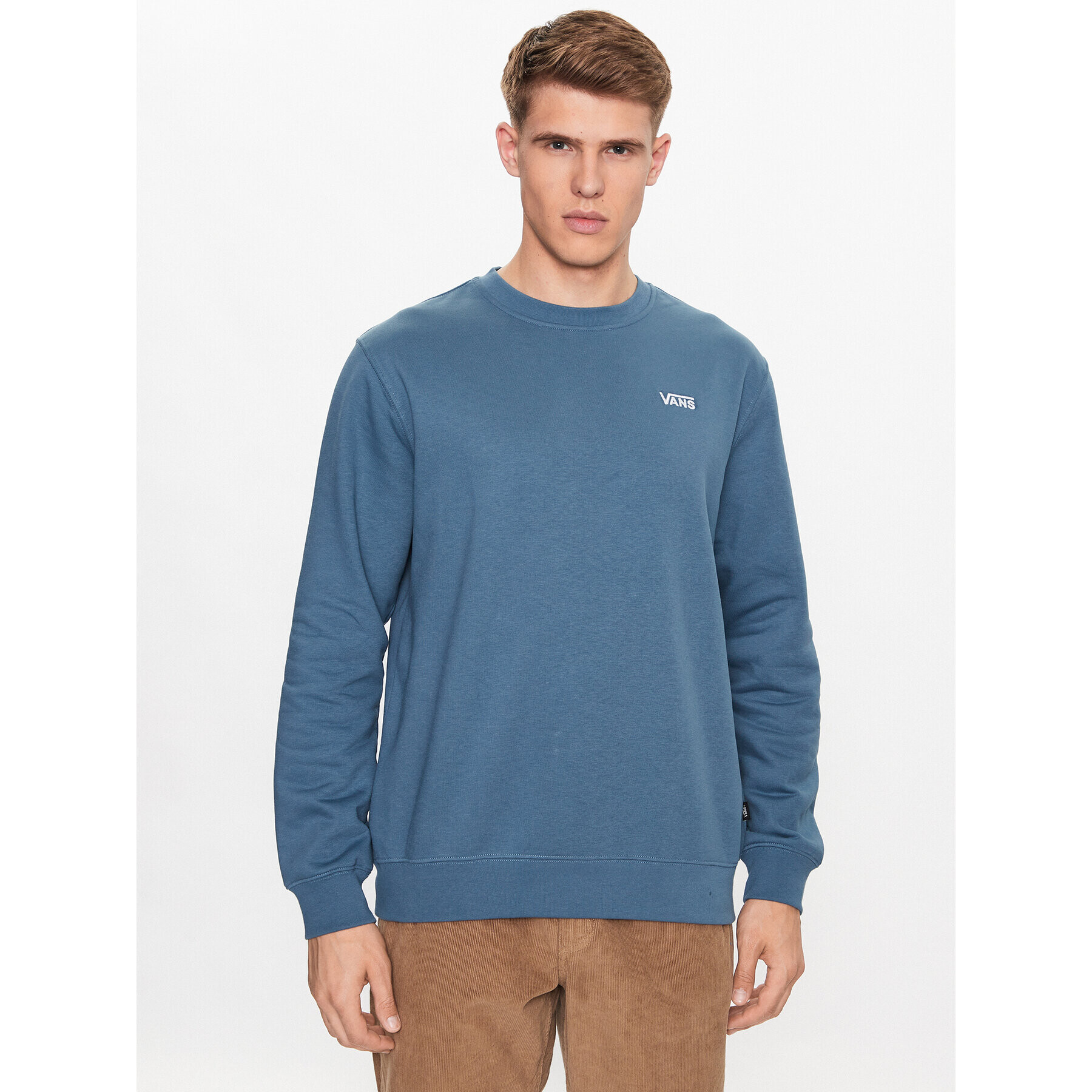 Vans Jopa Core Basic Crew Fleece VN0A7YDU Modra Classic Fit - Pepit.si