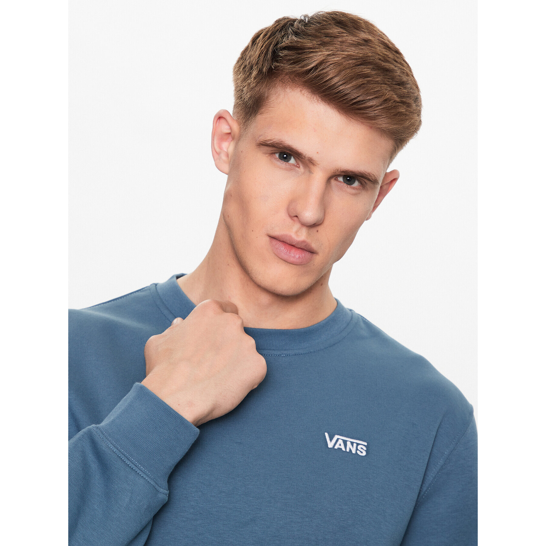 Vans Jopa Core Basic Crew Fleece VN0A7YDU Modra Classic Fit - Pepit.si