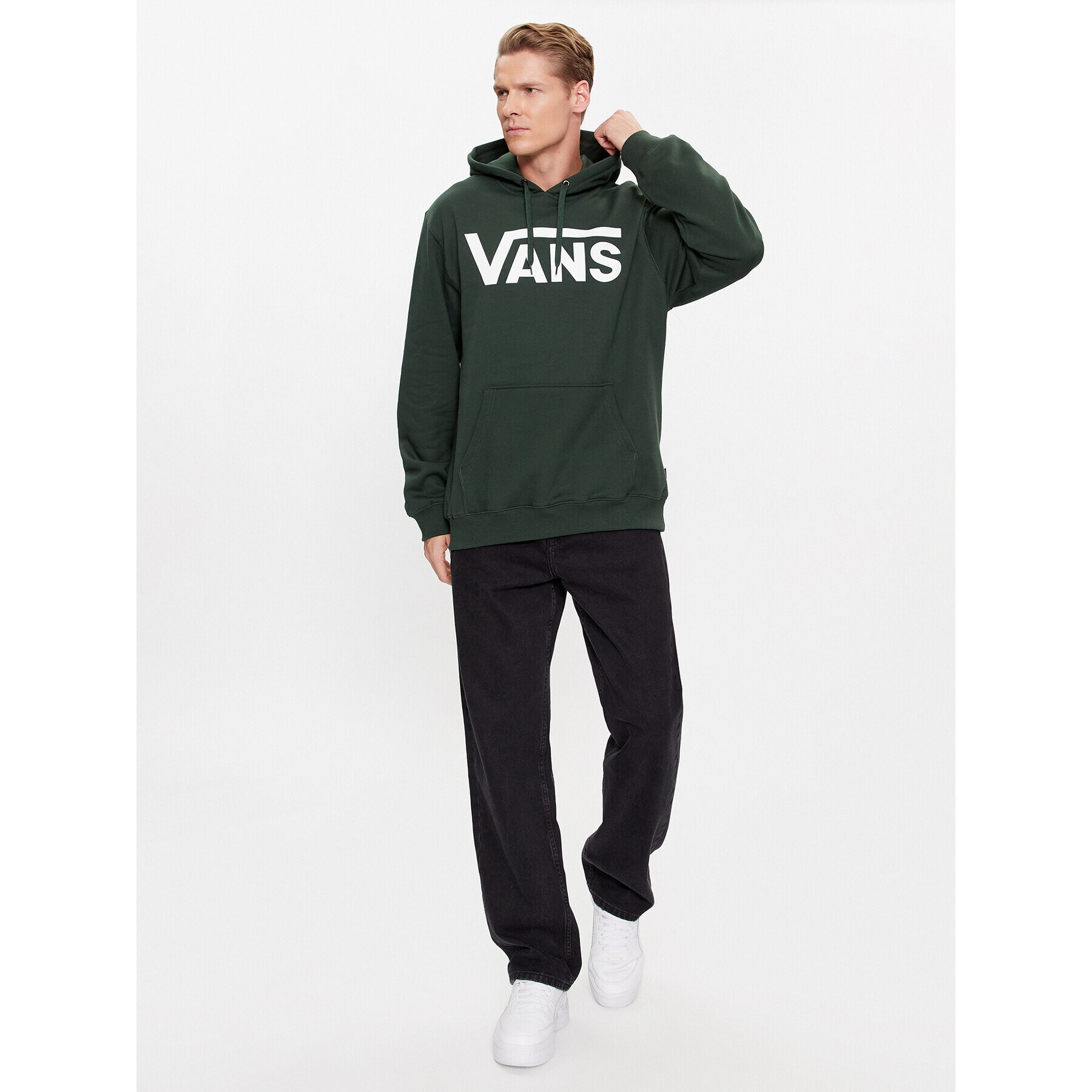 Vans Jopa Mn Classic Po Hoodie Ii VN0A456BBZ01 Zelena Classic Fit - Pepit.si