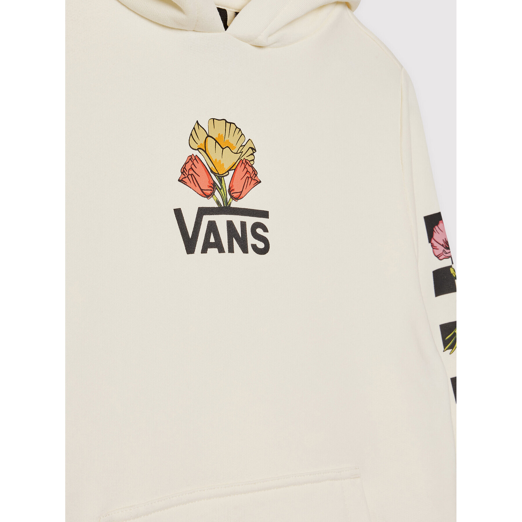 Vans Jopa Poppin Poppies VN0A7YVF Écru Regular Fit - Pepit.si