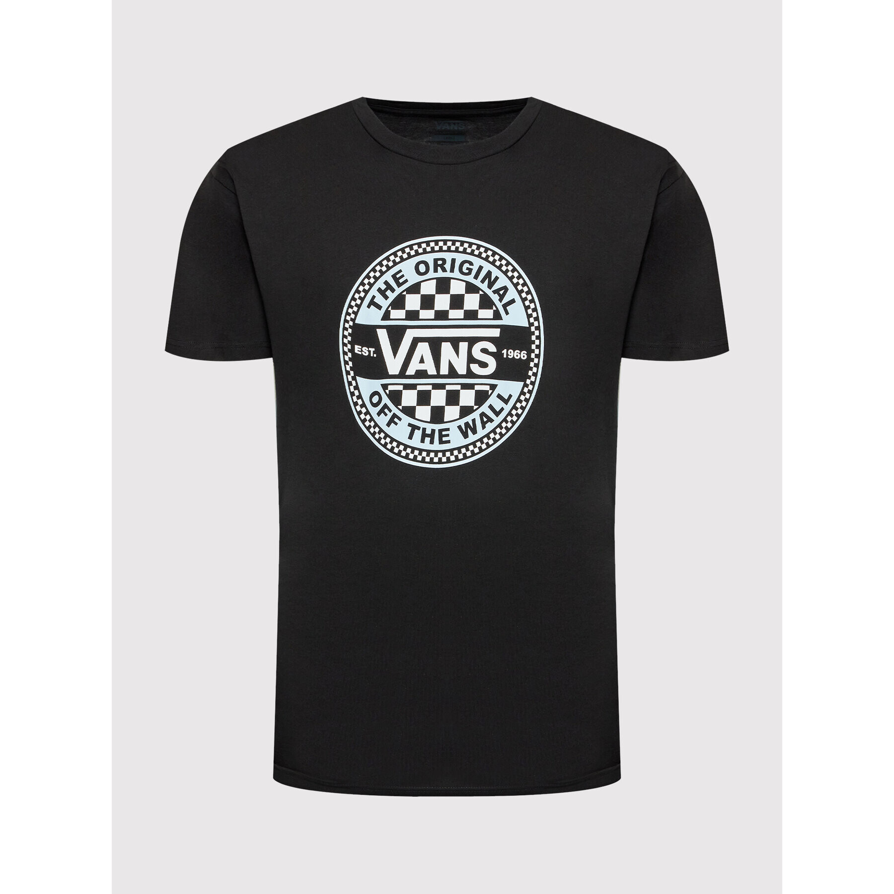 Vans Majica Circle Checker VN0A7S7C Črna Classic Fit - Pepit.si