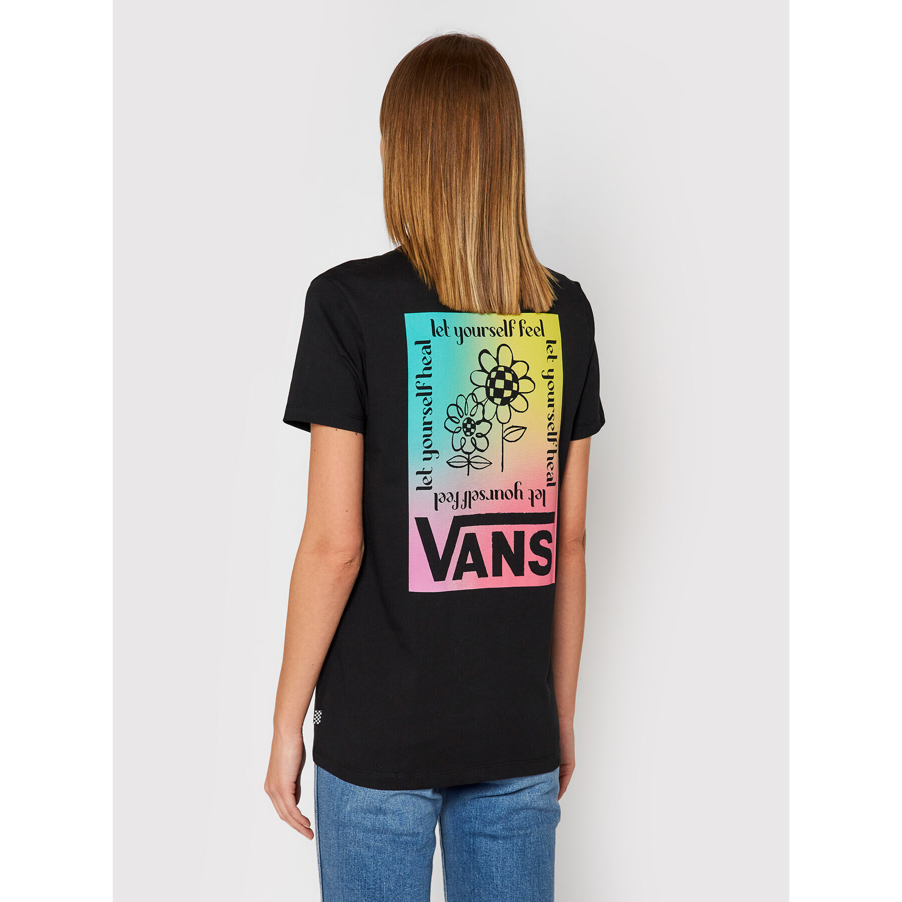 Vans Majica Cultivate Care BF Tee VN0A5LK5BLK1 Črna Regular Fit - Pepit.si