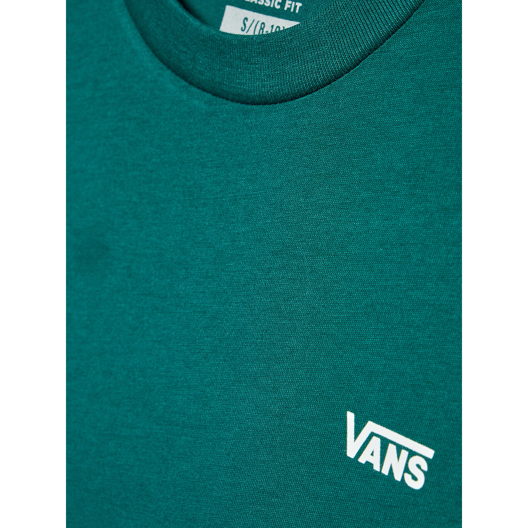 Vans Majica Left Chest VN0A4MQ3 Zelena Regular Fit - Pepit.si