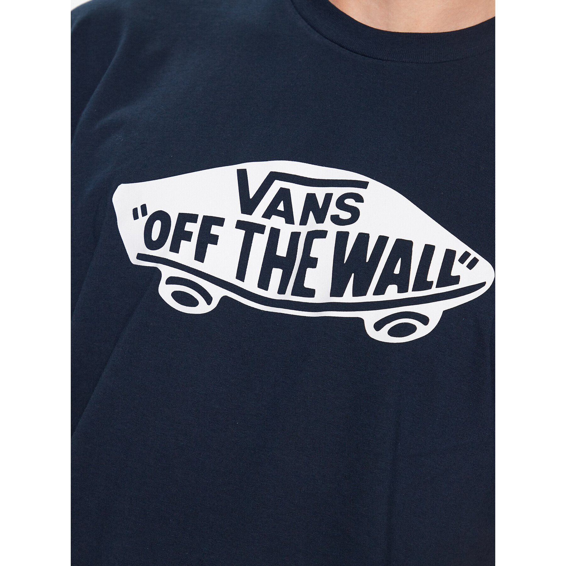 Vans Majica Style 76 Ss Tee VN00004X Mornarsko modra Classic Fit - Pepit.si