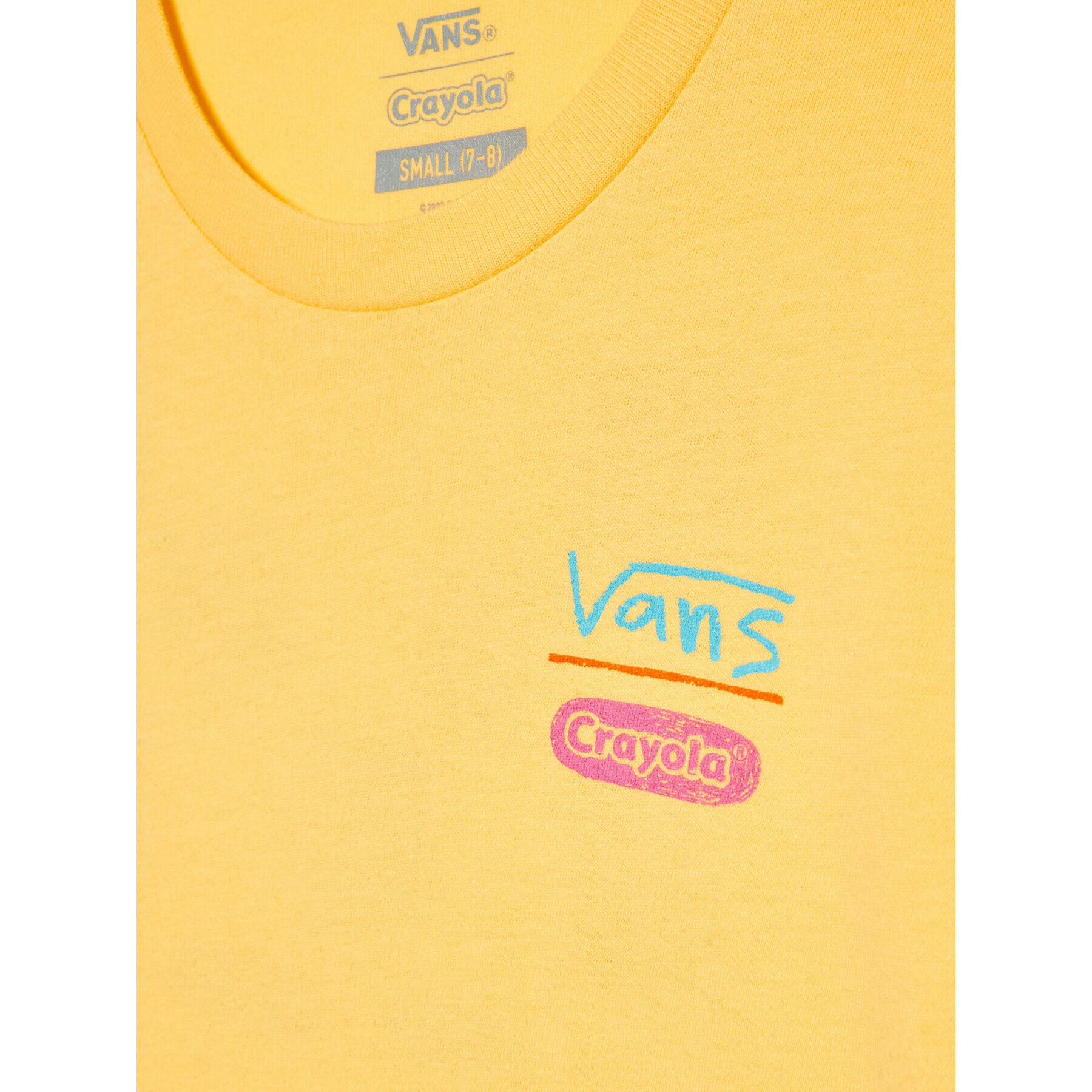 Vans Majica X Crayola VN0A7RL2 Rumena Regular Fit - Pepit.si