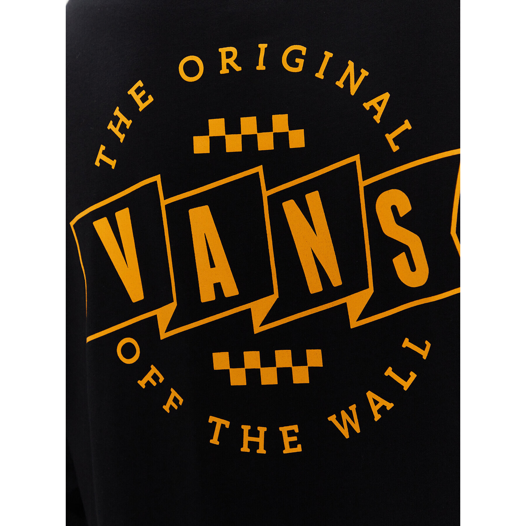 Vans Majica z dolgimi rokavi Banner Logo VN00003J Črna Classic Fit - Pepit.si