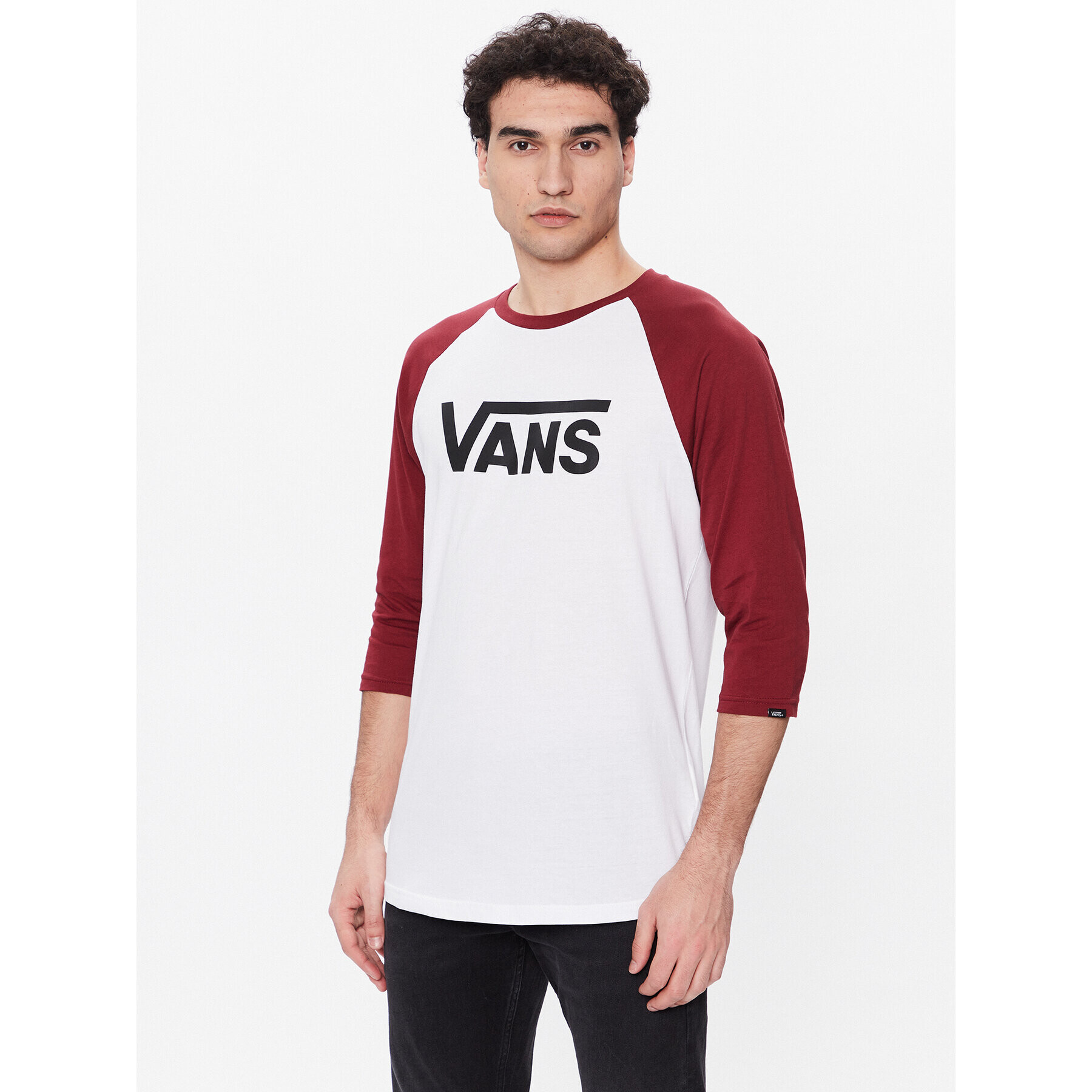 Vans Majica z dolgimi rokavi VN0002QQ Pisana Slim Fit - Pepit.si