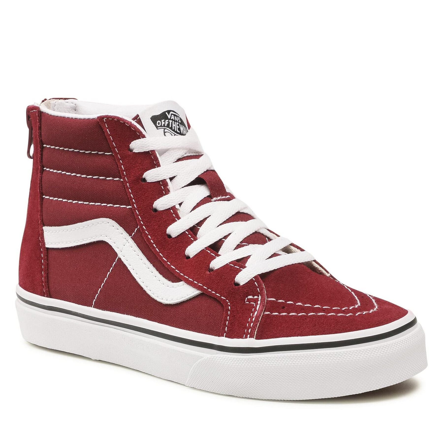 Vans Superge SK8-Hi Zip VN0A4BUX9AK1 Bordo rdeča - Pepit.si