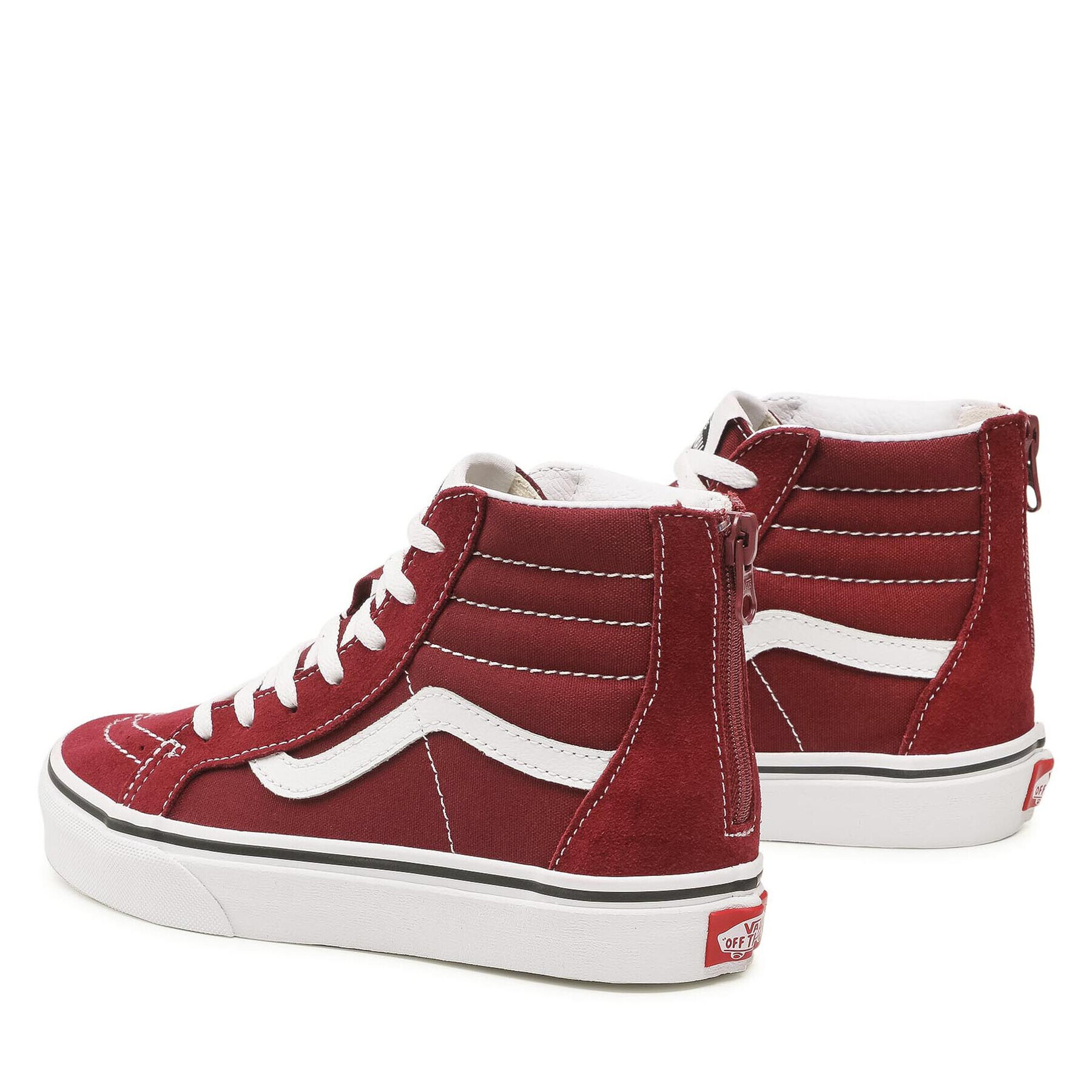 Vans Superge SK8-Hi Zip VN0A4BUX9AK1 Bordo rdeča - Pepit.si