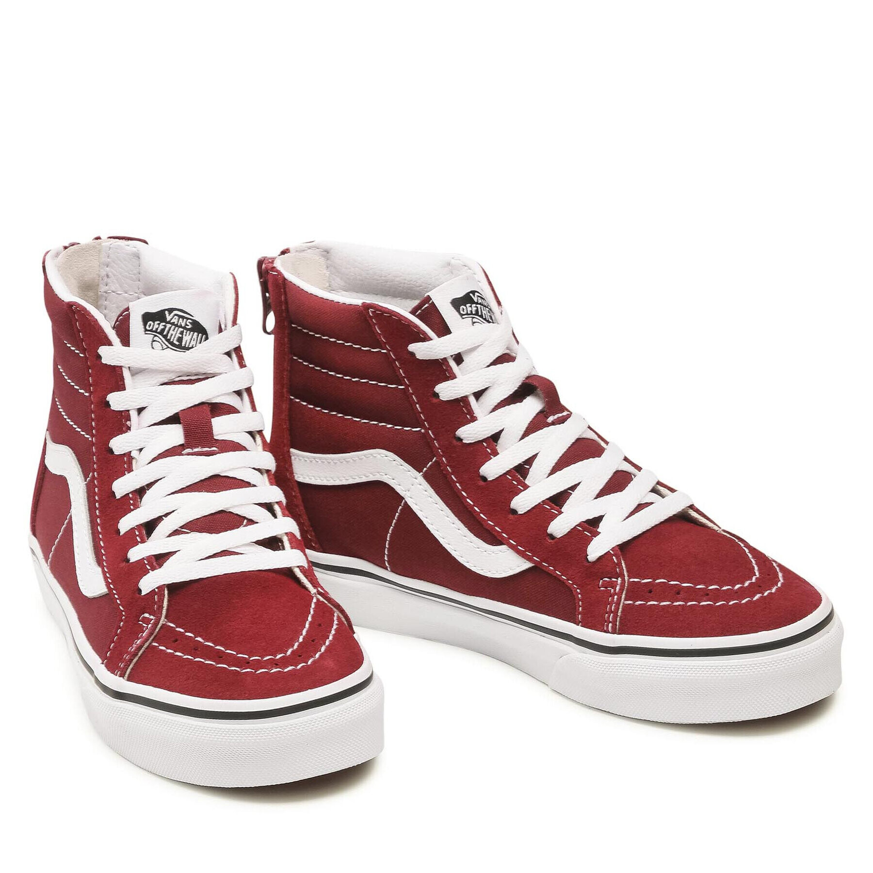 Vans Superge SK8-Hi Zip VN0A4BUX9AK1 Bordo rdeča - Pepit.si