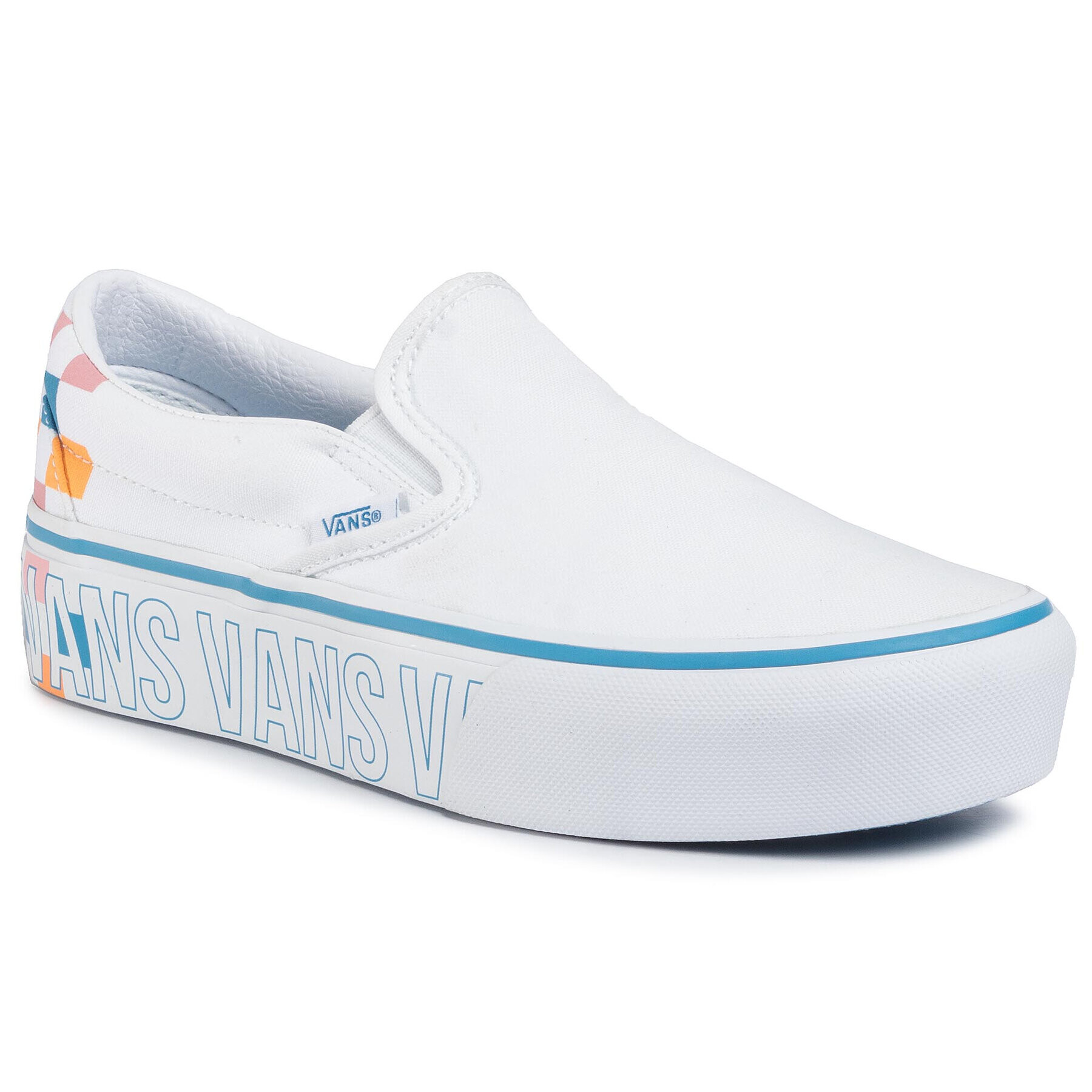 Vans Tenis superge Classic Slip-On P VN0A3JEZAHP1 Bela - Pepit.si