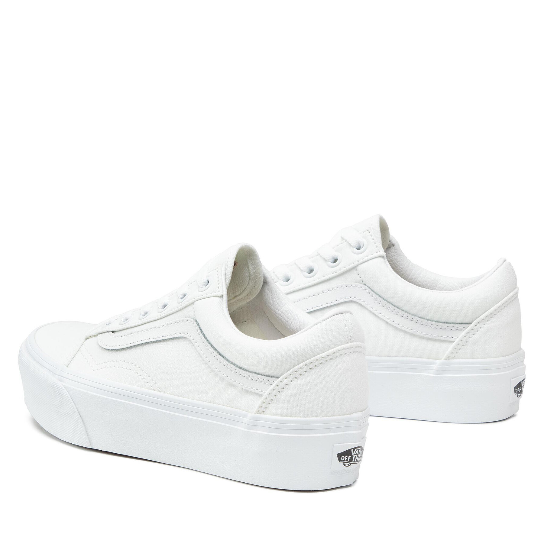 Vans Tenis superge Old Skool Platfor VN0A3B3UW001 Bela - Pepit.si