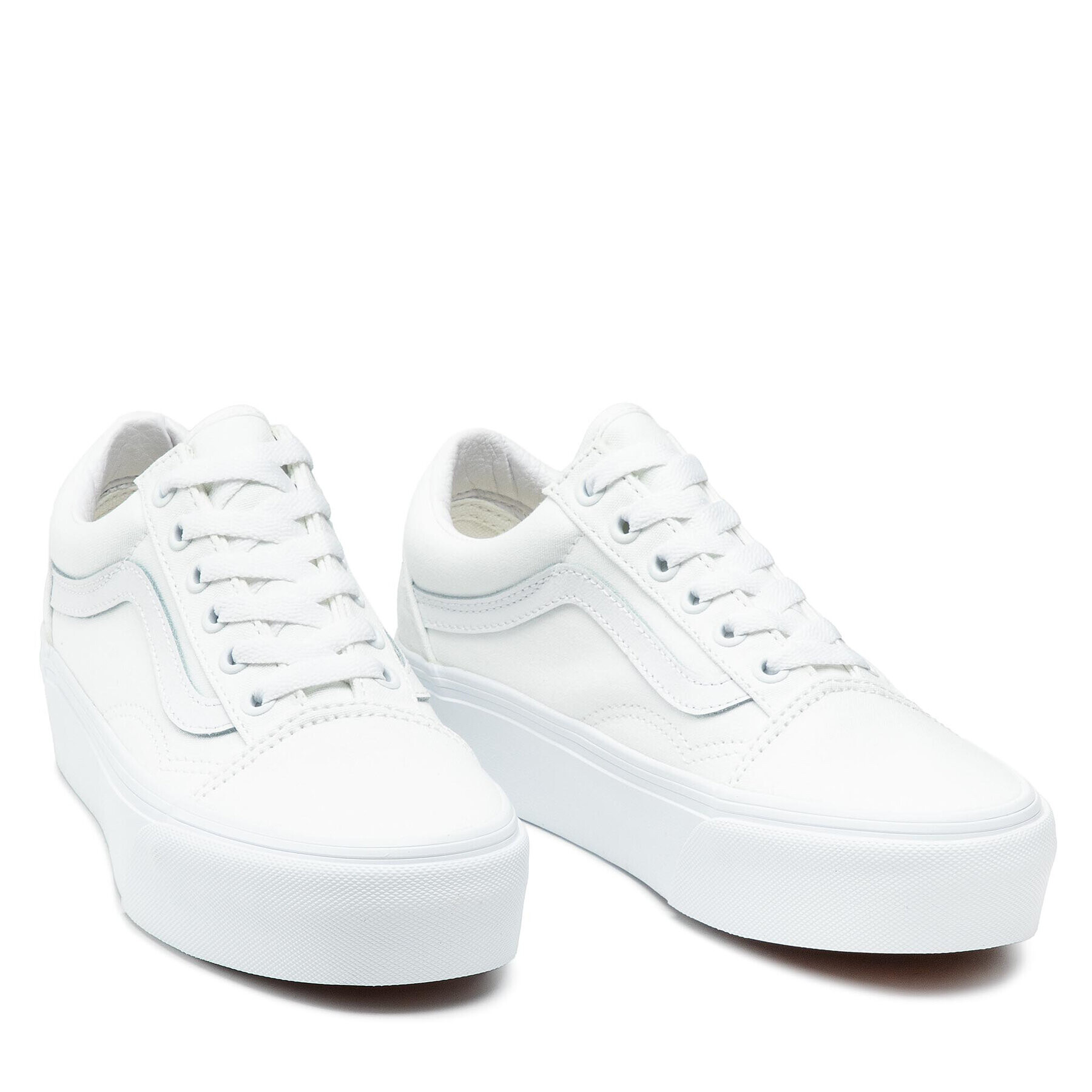 Vans Tenis superge Old Skool Platfor VN0A3B3UW001 Bela - Pepit.si