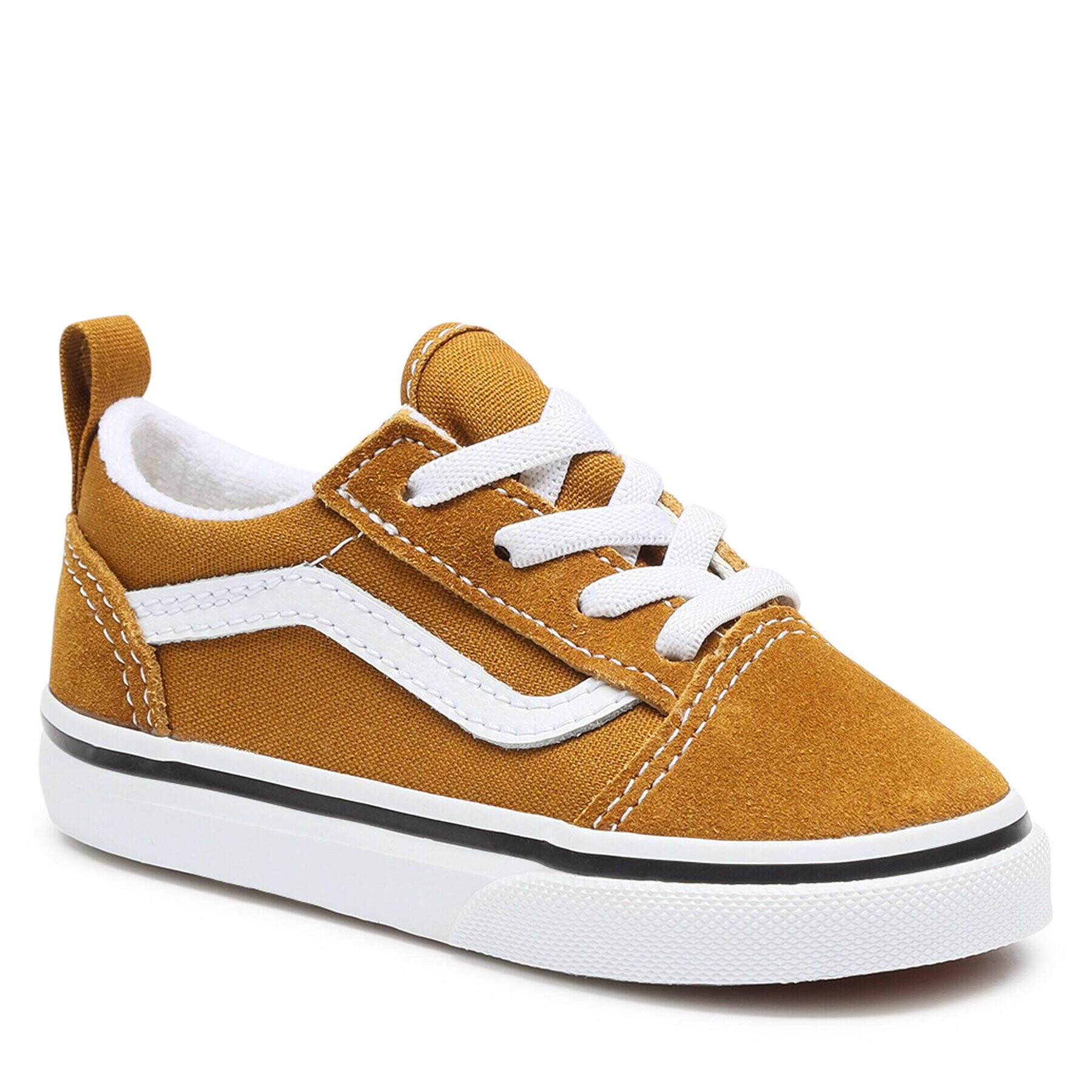 Vans Tenis superge Td Old Skool Elastic Lace VN0005WU1M71 Rjava - Pepit.si