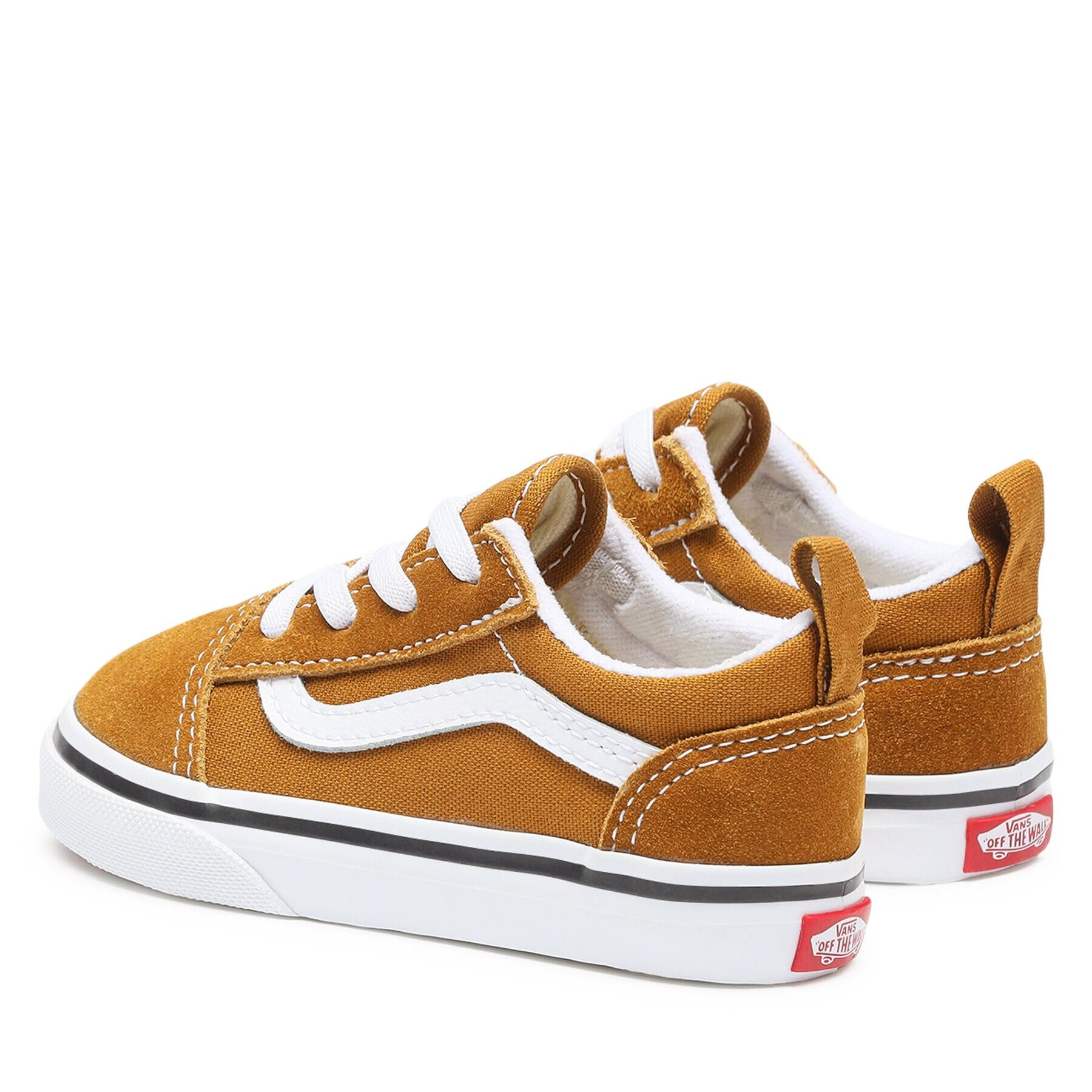 Vans Tenis superge Td Old Skool Elastic Lace VN0005WU1M71 Rjava - Pepit.si