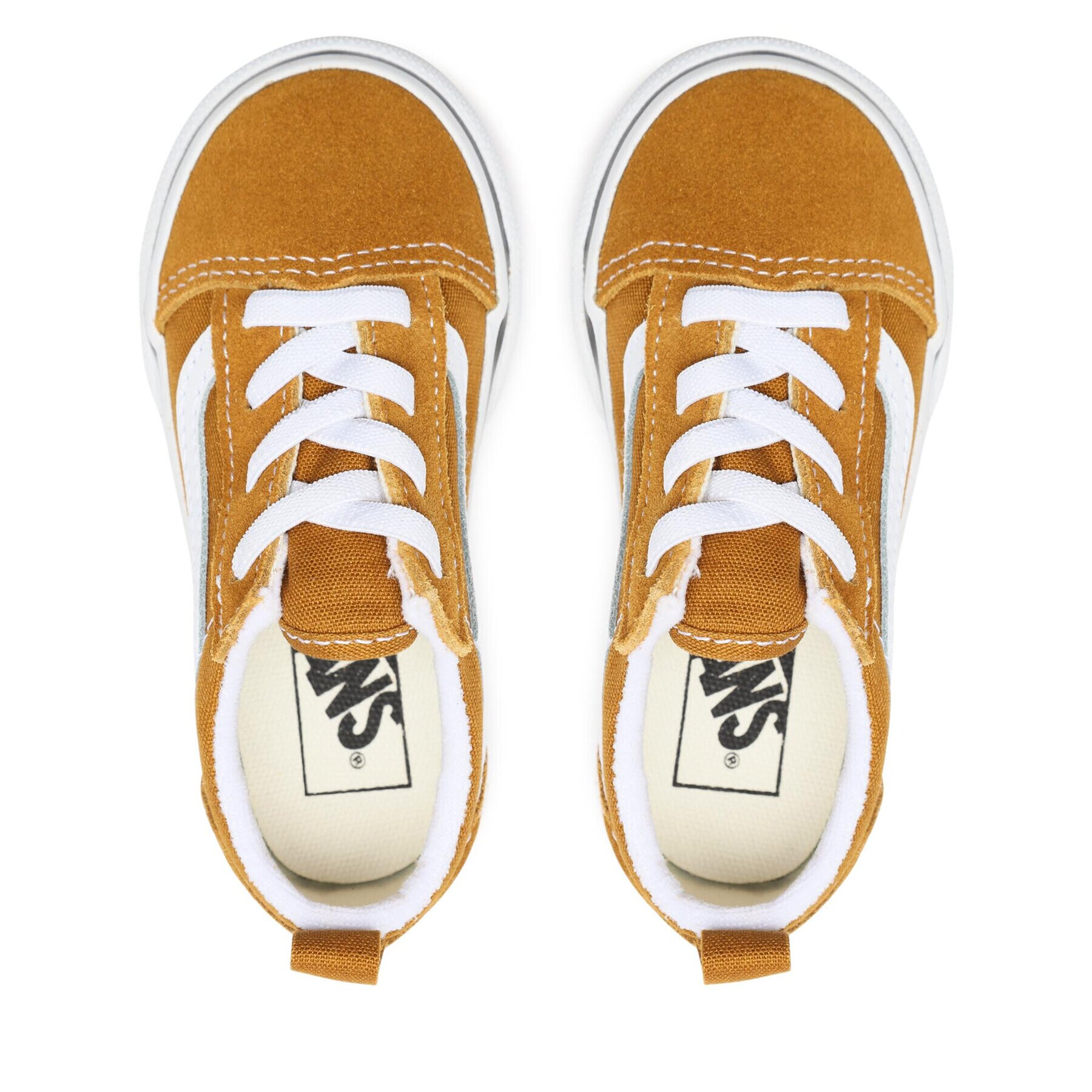 Vans Tenis superge Td Old Skool Elastic Lace VN0005WU1M71 Rjava - Pepit.si