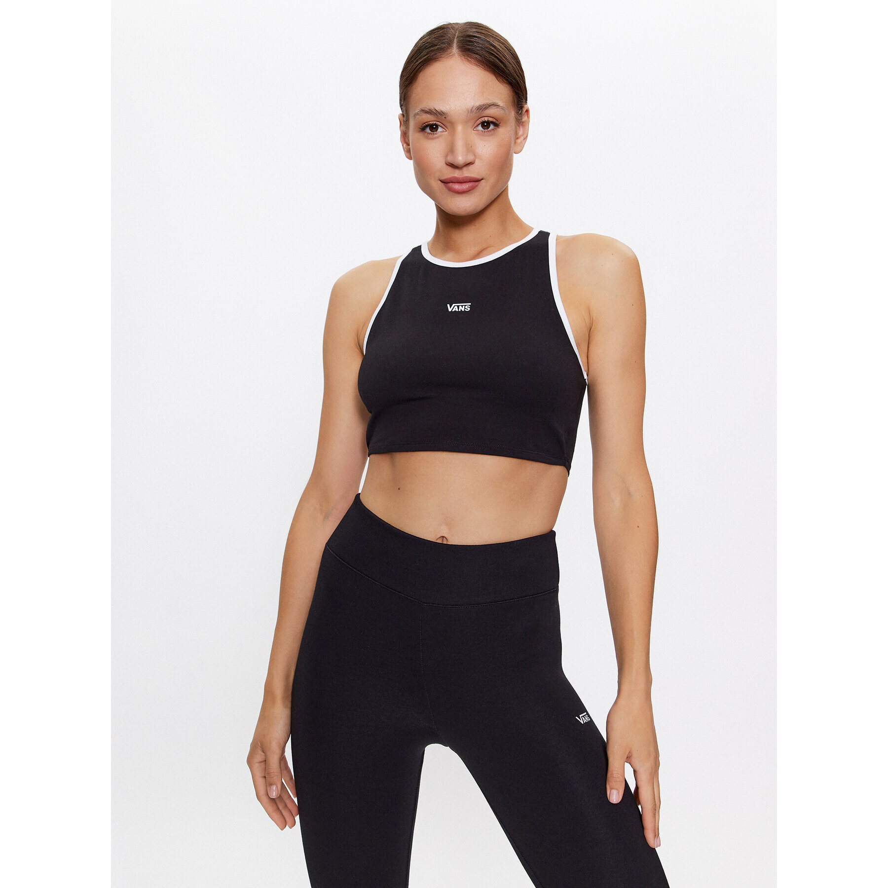 Vans Top Longline Racerback Bralette VN00046A Črna Regular Fit - Pepit.si