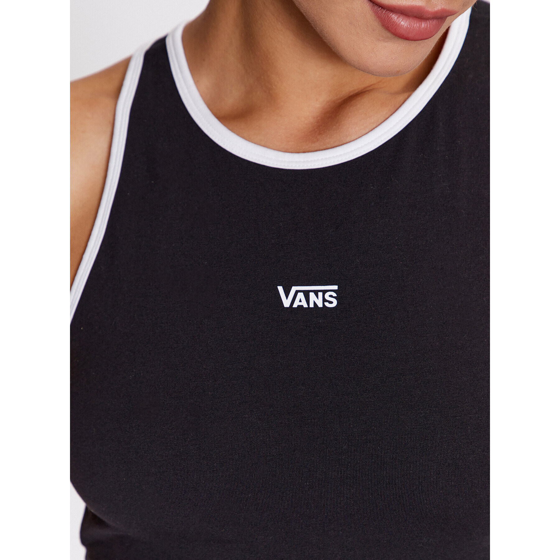 Vans Top Longline Racerback Bralette VN00046A Črna Regular Fit - Pepit.si