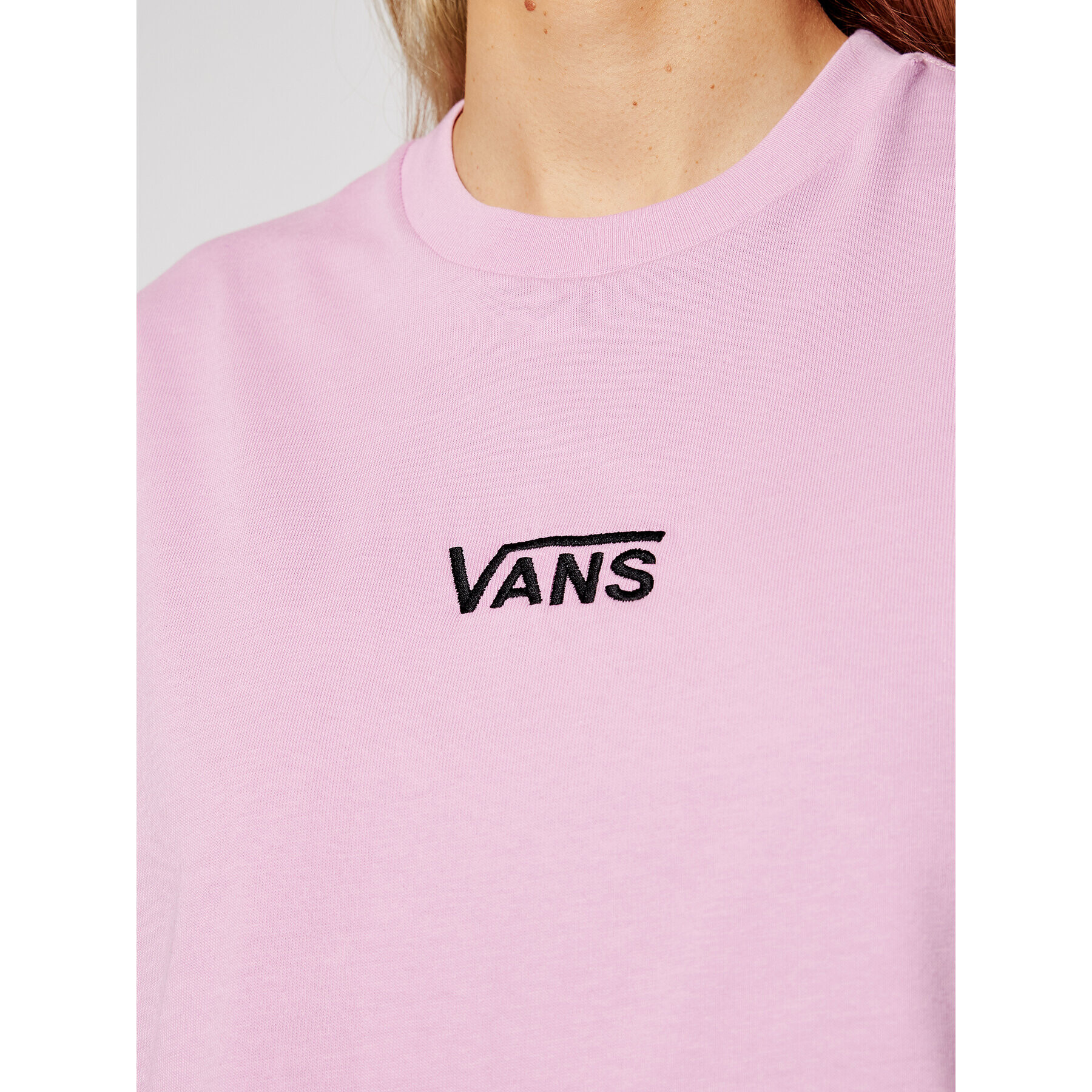 Vans Vsakodnevna obleka Center Vee Tee VN0A4RU2 Roza Oversize - Pepit.si