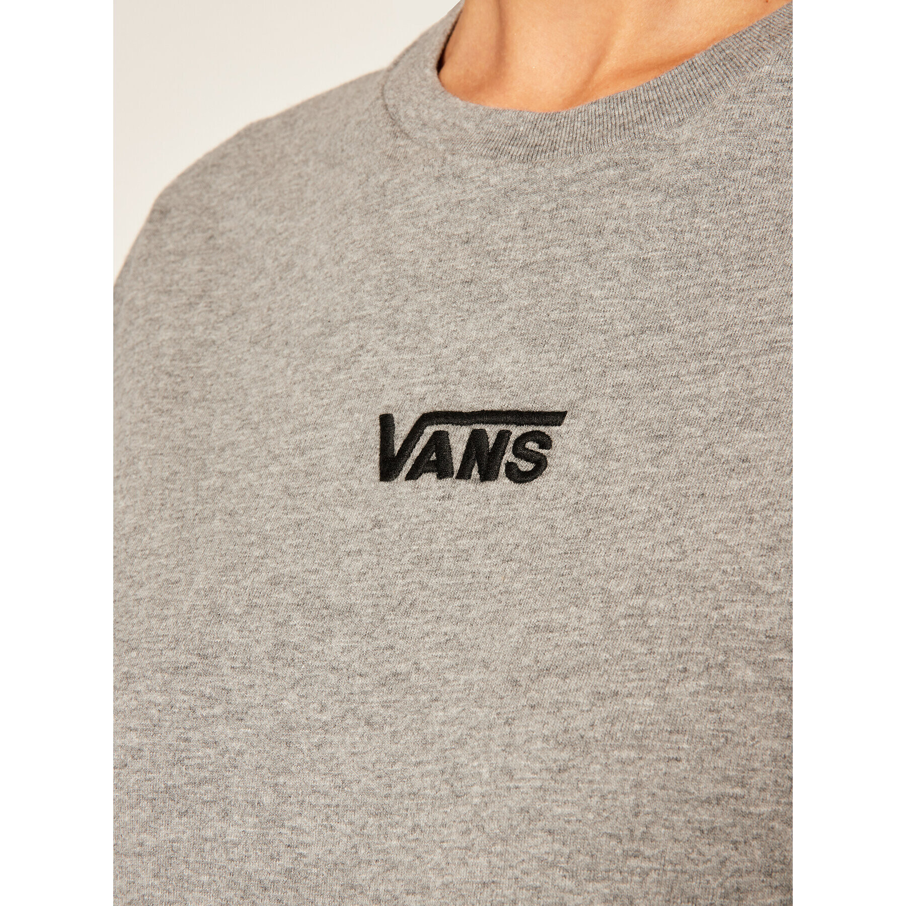 Vans Vsakodnevna obleka Center Vee Tee VN0A4RU2 Siva Oversize - Pepit.si