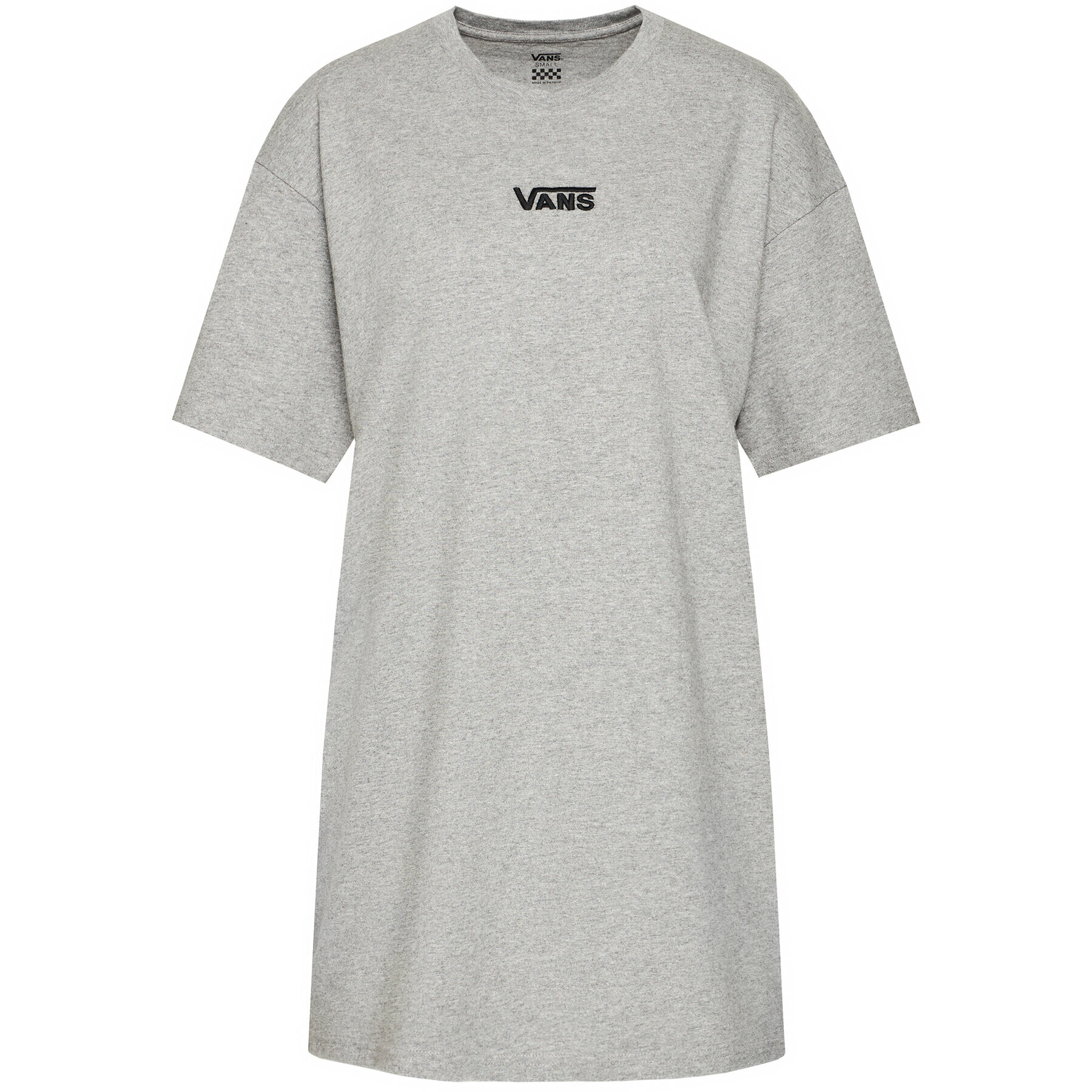 Vans Vsakodnevna obleka Center Vee Tee VN0A4RU2 Siva Oversize - Pepit.si